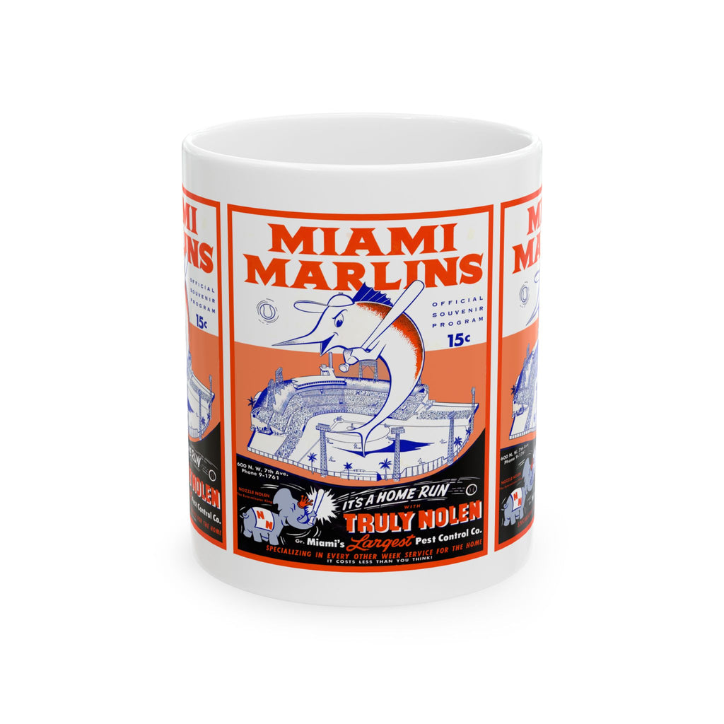 1956 Baseball Miami Marlins Ceramic Mug — Vintage Baseball Team Coffee Cup (11oz & 15oz)