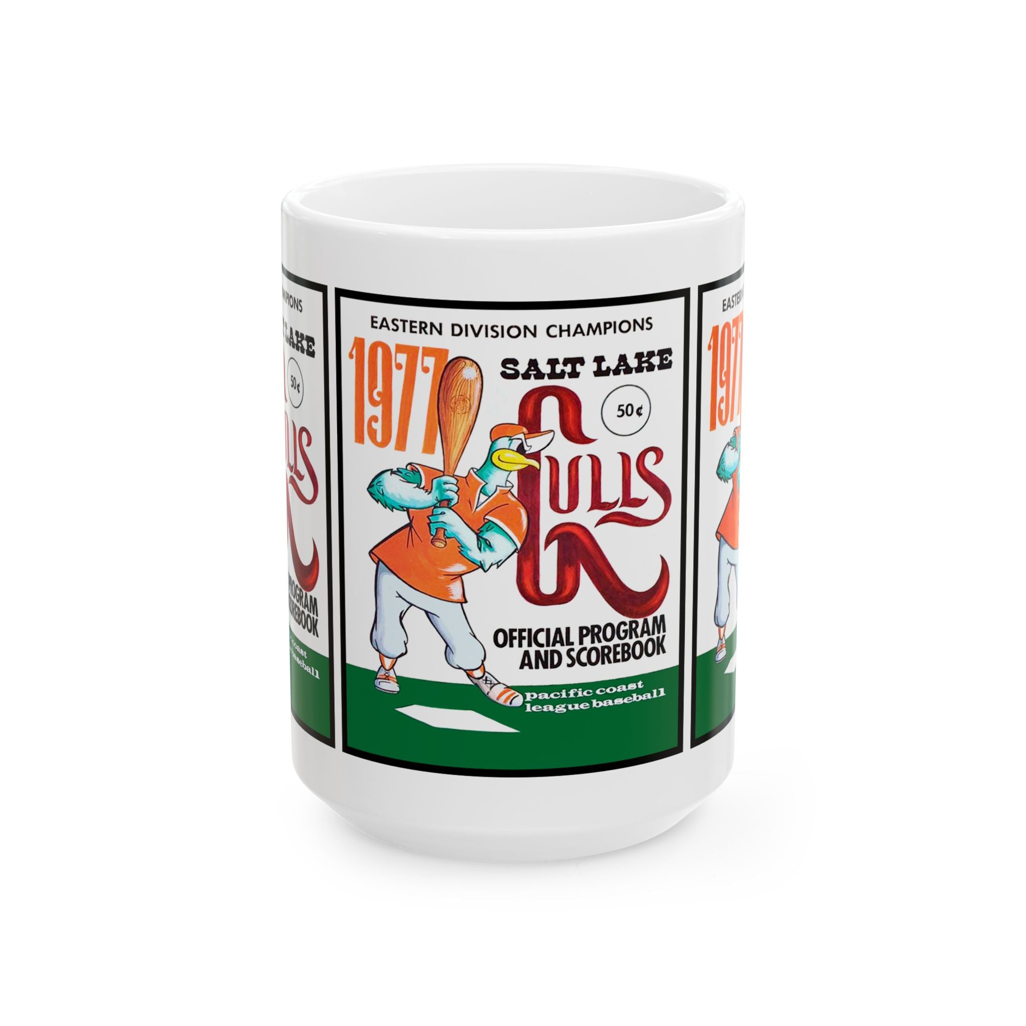 Vintage 1977 Baseball Salt Lake City Gulls Ceramic Mug, Gift for Sports Fans, Coffee Cup, Tea Mug, Baseball Lover Gift, Sport Enthusiast