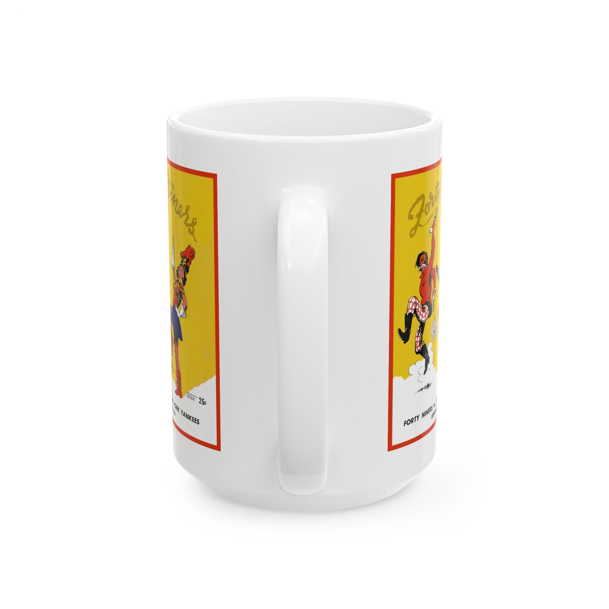 1946 Football 49ers - Yankees Ceramic Mug, Vintage Sports Fan Gift, Coffee Cup, Sports Memorabilia, Football Team Merchandise, Gift for Dad