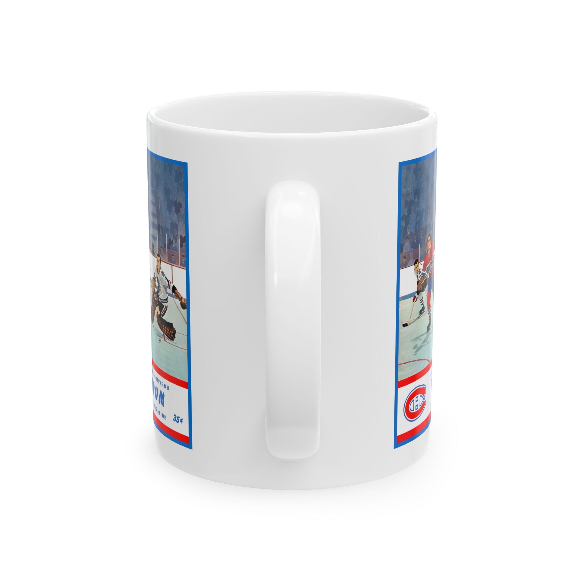 1962-1963 Vintage Montreal Canadiens Hockey Program Cover  - Ceramic Mug, 11oz