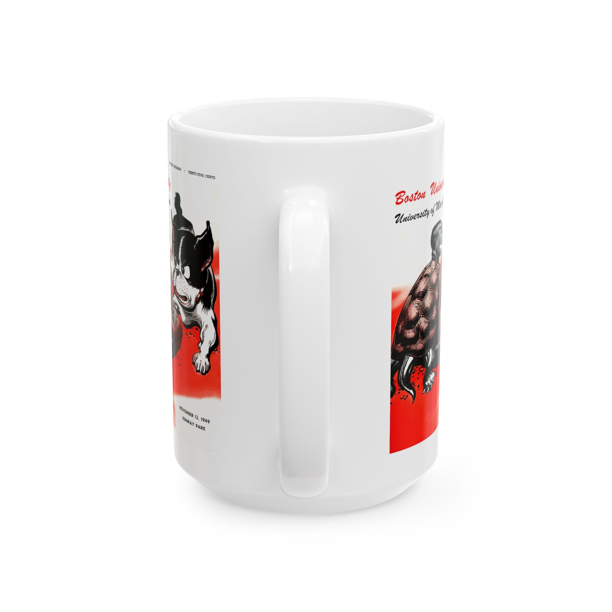 Vintage 1949 Boston U, Maryland Football Ceramic Mug, Sports Fan Gift, College Football Memorabilia, Retro Game Day Cup, 11oz and 15oz