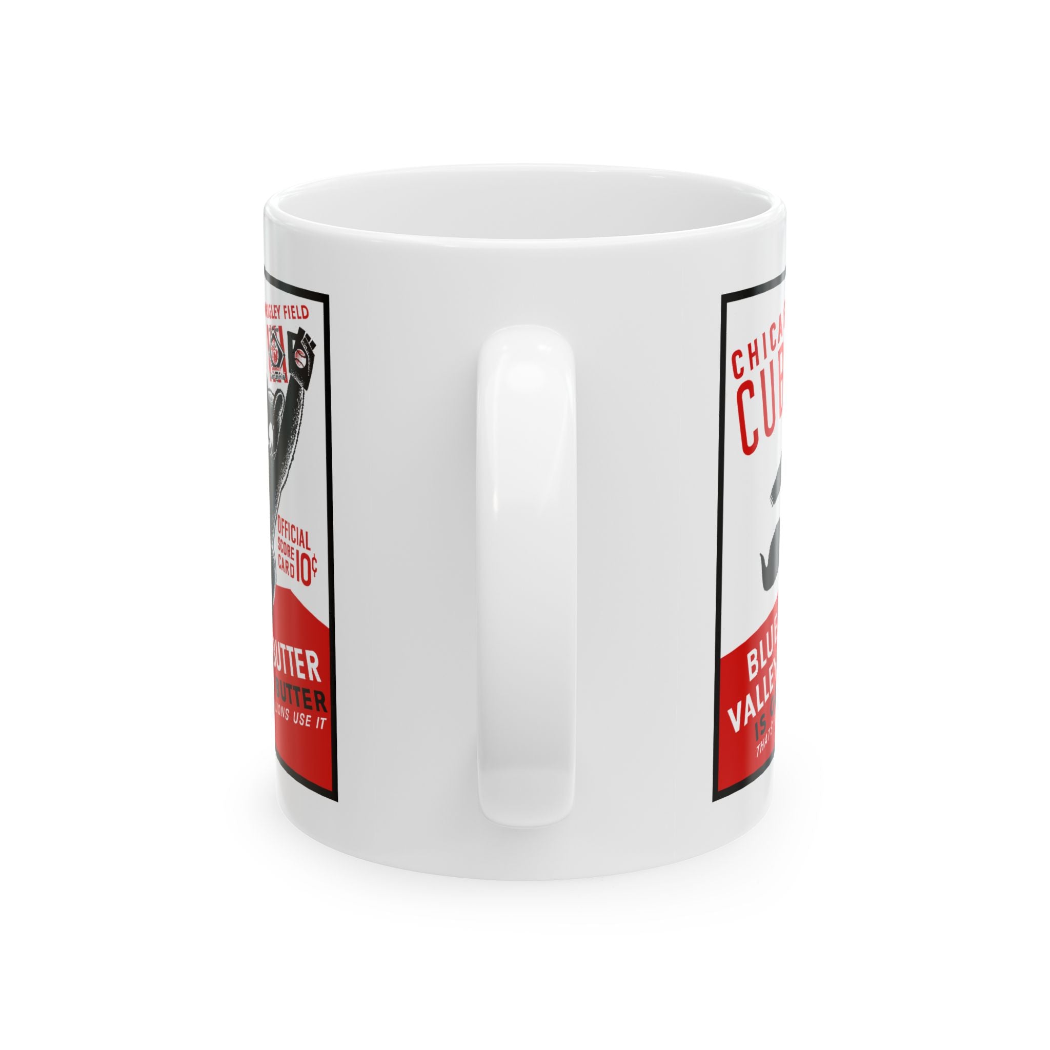 Vintage 1939 Baseball Chicago Cubs Program Ceramic Mug, Collectible Sports Memorabilia, Baseball Fan Gift, Coffee Cup, Tea Mug, Sports Decor