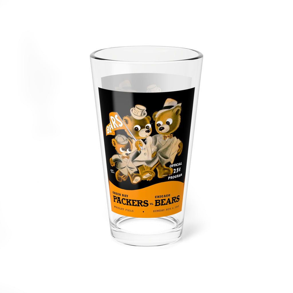 1949 Green Bay vs Chicago Football Mixing Glass, 16oz