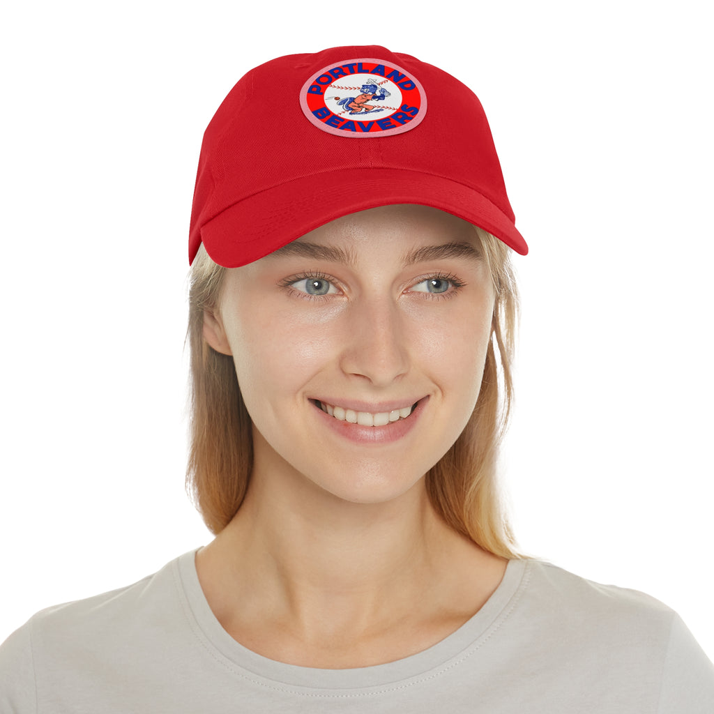 1967 Vintage Portland Beavers - Pacific Coast League Baseball - Dad Hat with Leather Patch (Round)