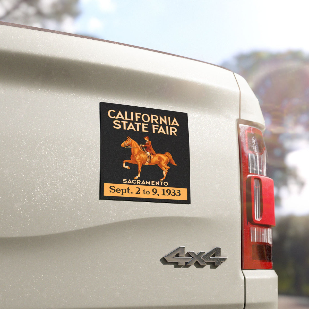 California State Fair 1933 Sacramento Horse Show Car Magnet