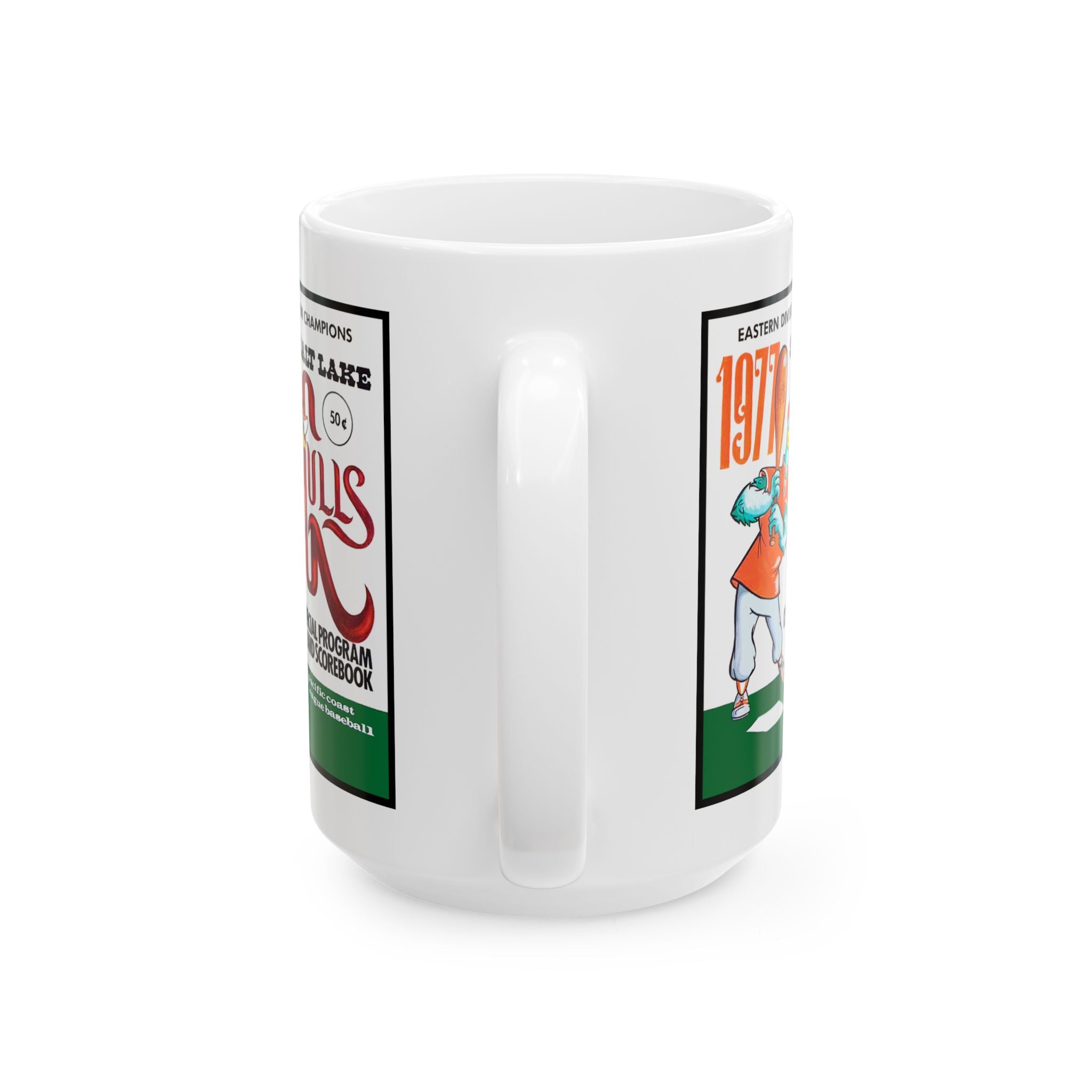 Vintage 1977 Baseball Salt Lake City Gulls Ceramic Mug, Gift for Sports Fans, Coffee Cup, Tea Mug, Baseball Lover Gift, Sport Enthusiast