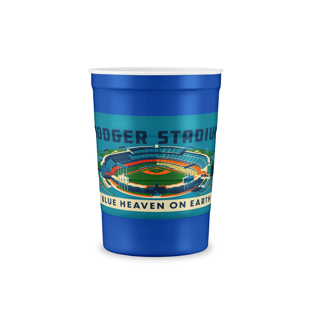 Dodger Stadium Vintage Illustration Steel Cup — Reusable Stadium Cup