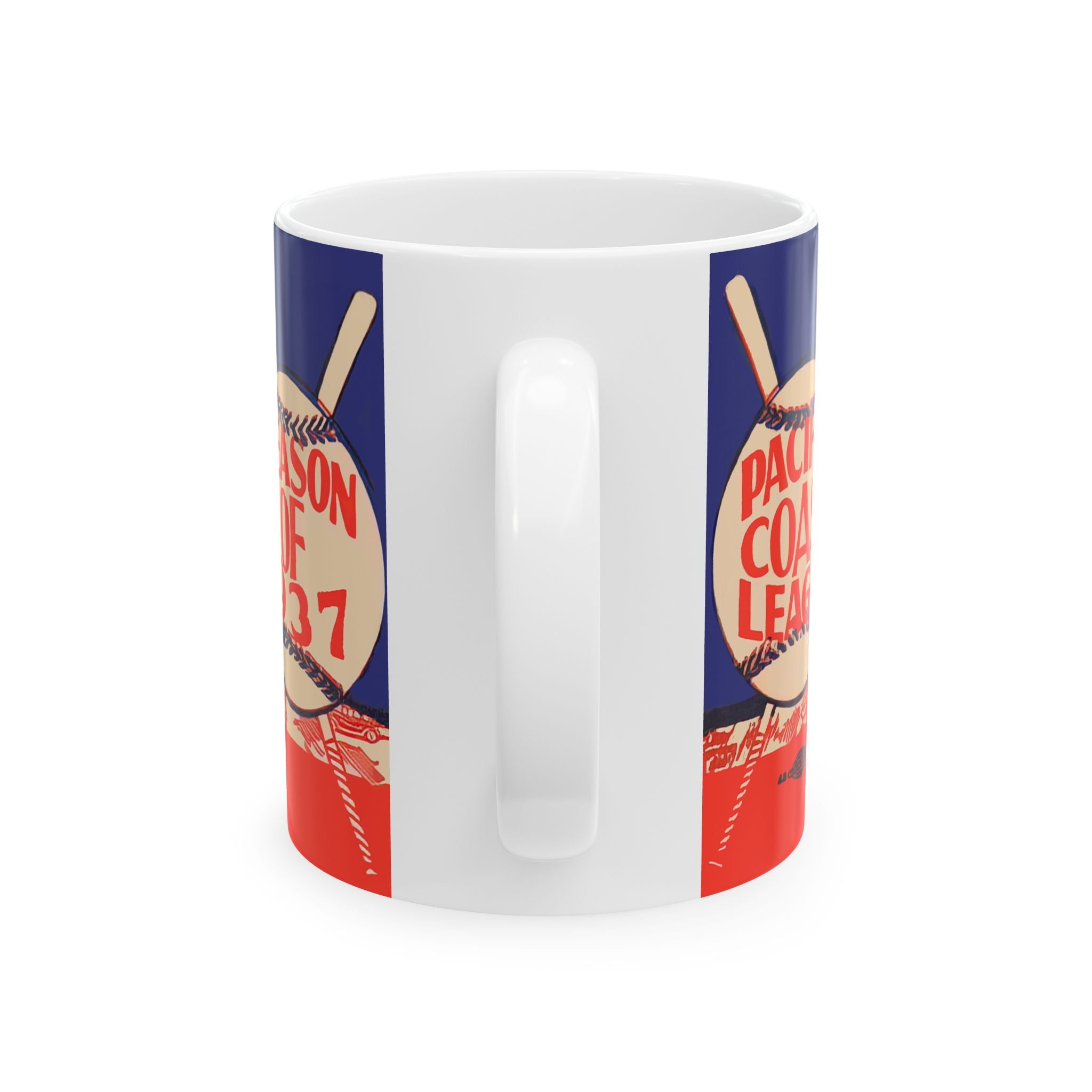 Ceramic Mug, 1937 Pacific Coast League Baseball - Wrigley Field - Los Angeles, Vintage Baseball Fan Gift, Baseball Memorabilia, Sports Lover