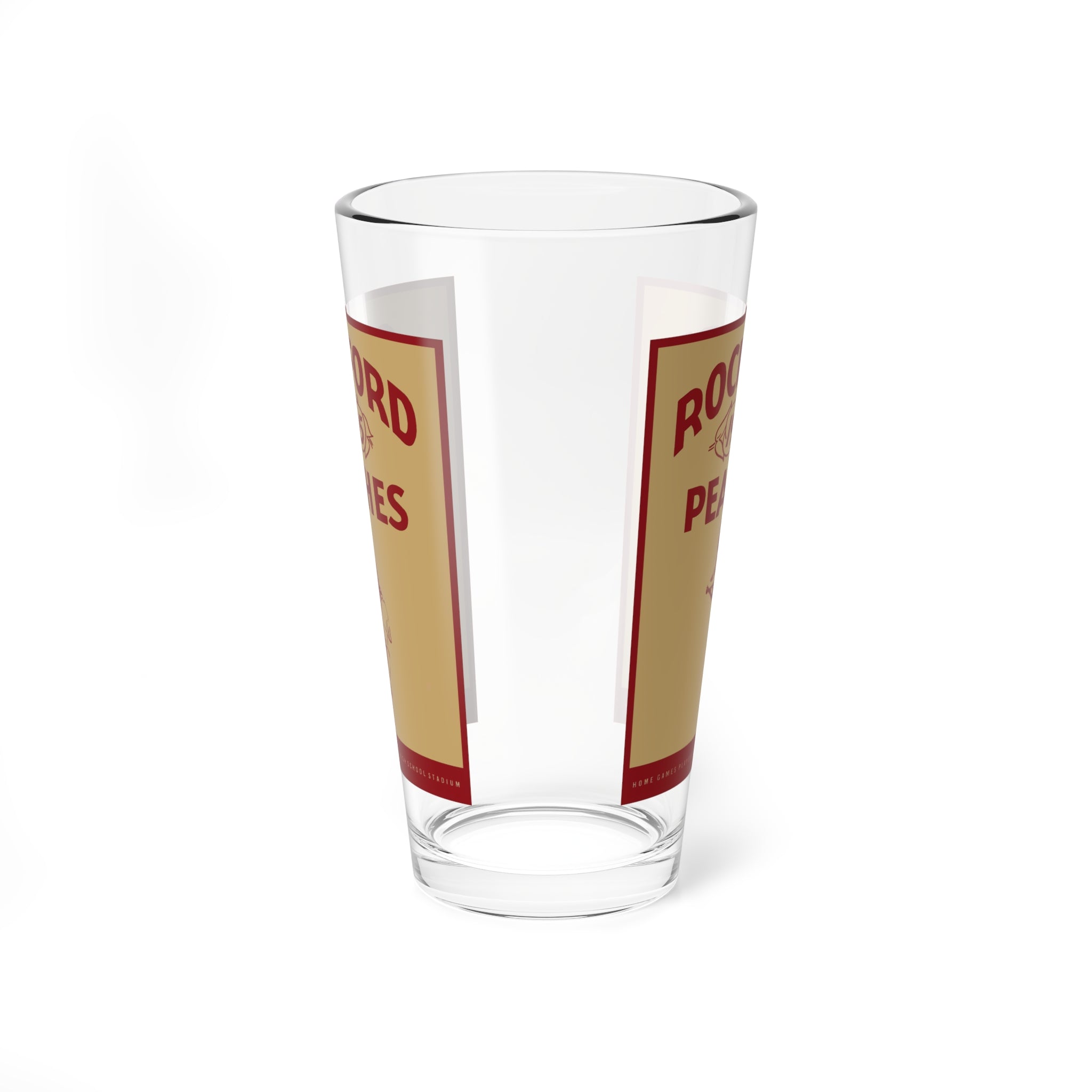Mixing Glass, Vintage 1945 Rockford Peaches Baseball, Retro Baseball Fans Gift, 16oz Glass, Sports Barware, Baseball Memorabilia,