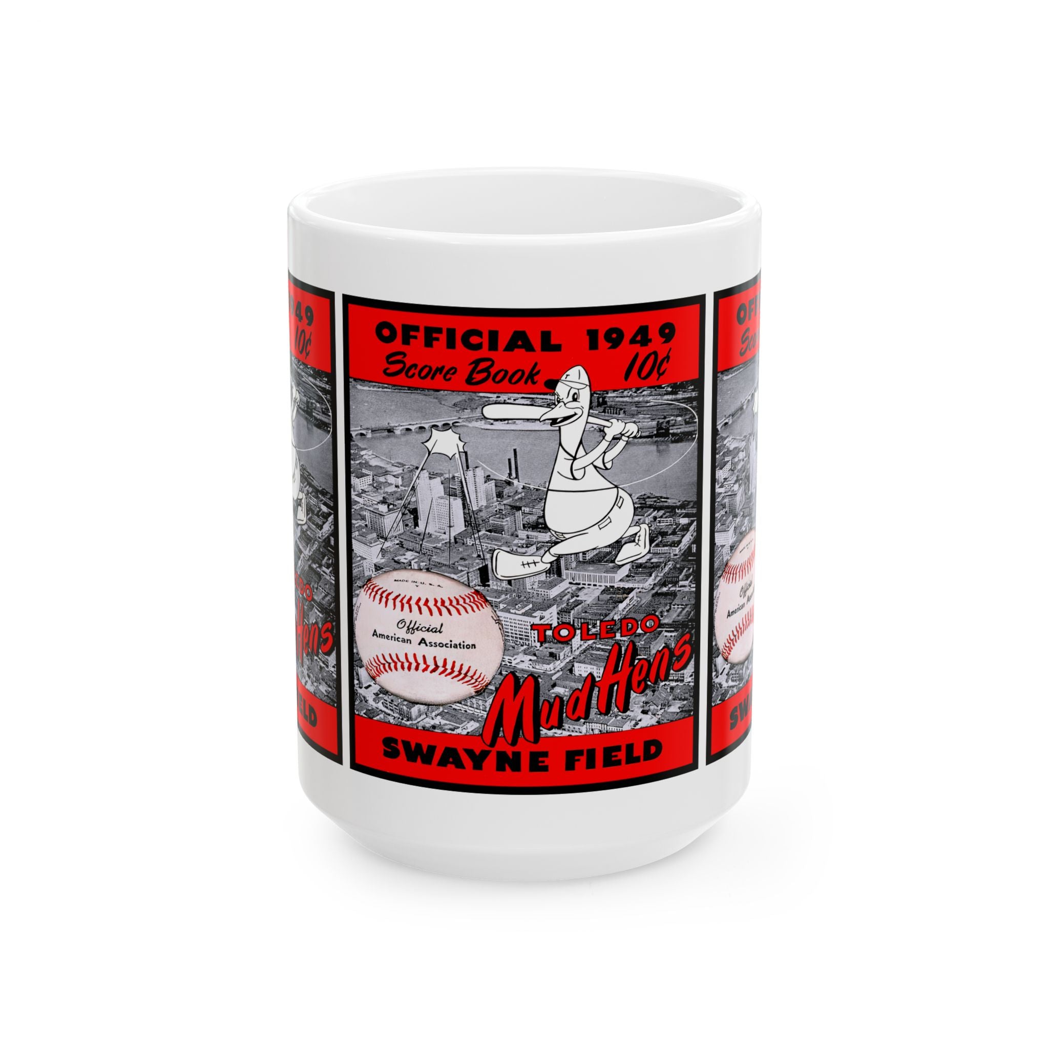 Toledo Mudhens 1949 Baseball Ceramic Mug (11oz, 15oz)
