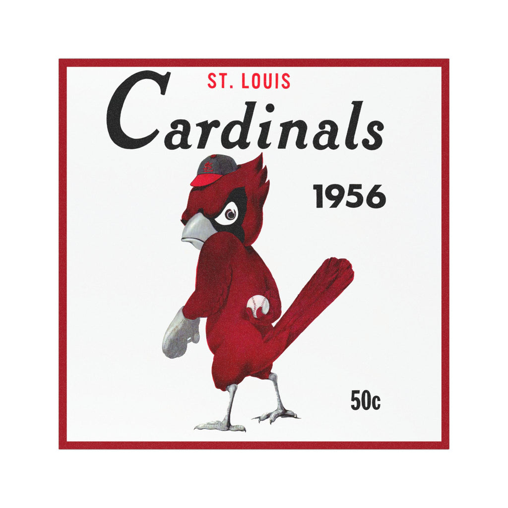 Vintage 1956 Baseball St Louis Cardinals Car Magnet, Sports Fan Gift, Retro Yearbook Memorabilia, Team Spirit Vehicle Decal, Refrigerator