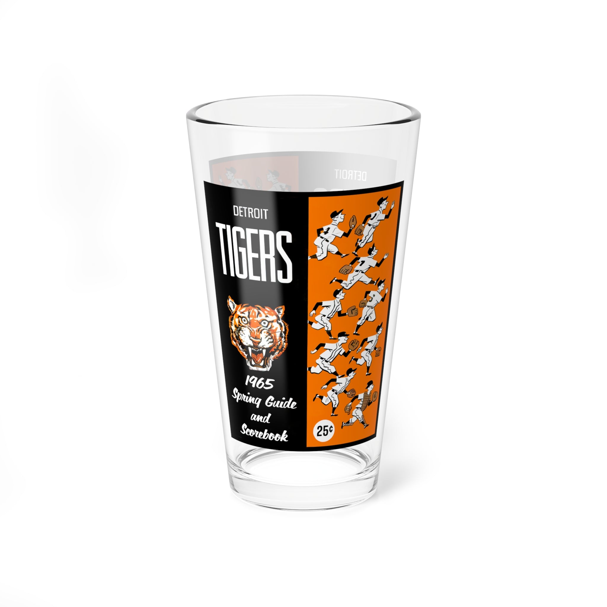 Mixing Glass, 16oz - 1965 Baseball Spring Training Detroit Tigers, Vintage Barware, Gift for Baseball Fans, Sports Memorabilia, Detroit