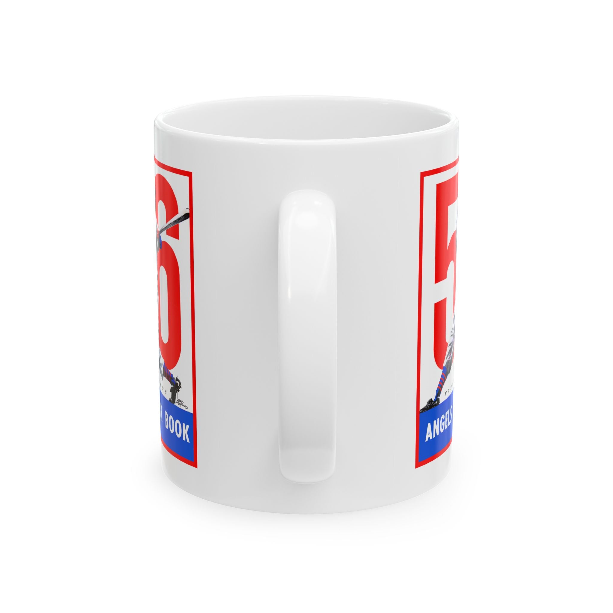 Vintage 1956 Baseball Los Angeles Angels Ceramic Mug, Gift for Baseball Fans, Sports Memorabilia, Collectible Cup, Beverage Holder