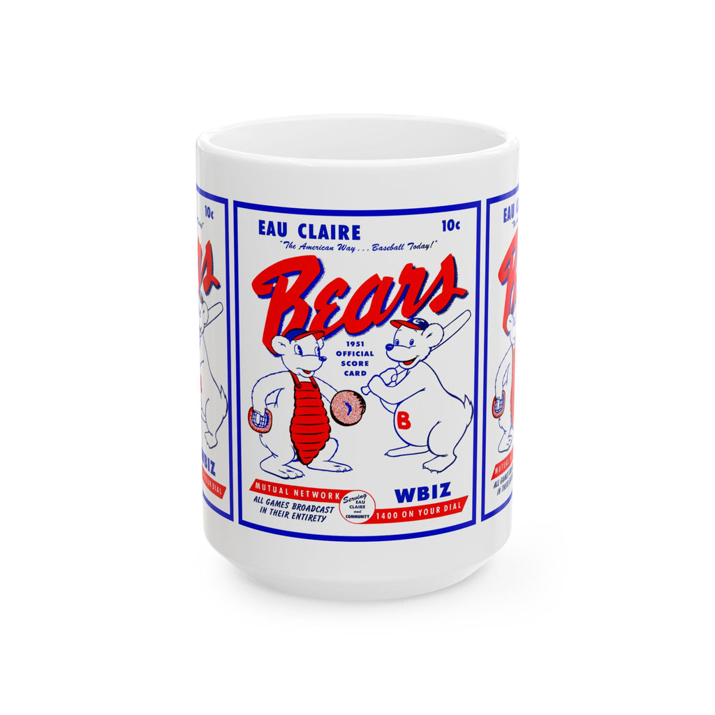 1951 Eau Claire Bears Baseball Ceramic Mug (11oz, 15oz)