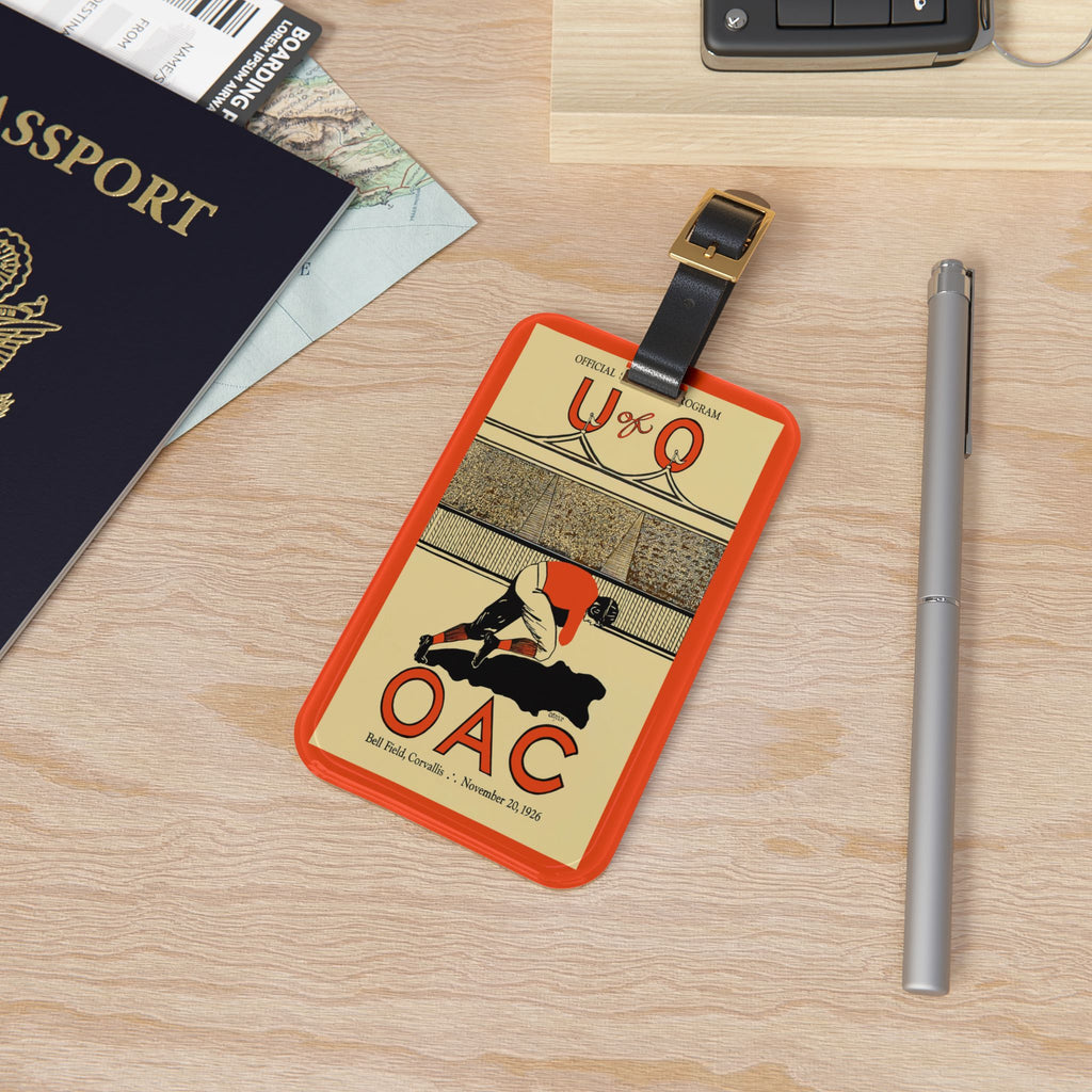 1926 Vintage Oregon State (OAC)- Oregon Football Program Cover Luggage Tag