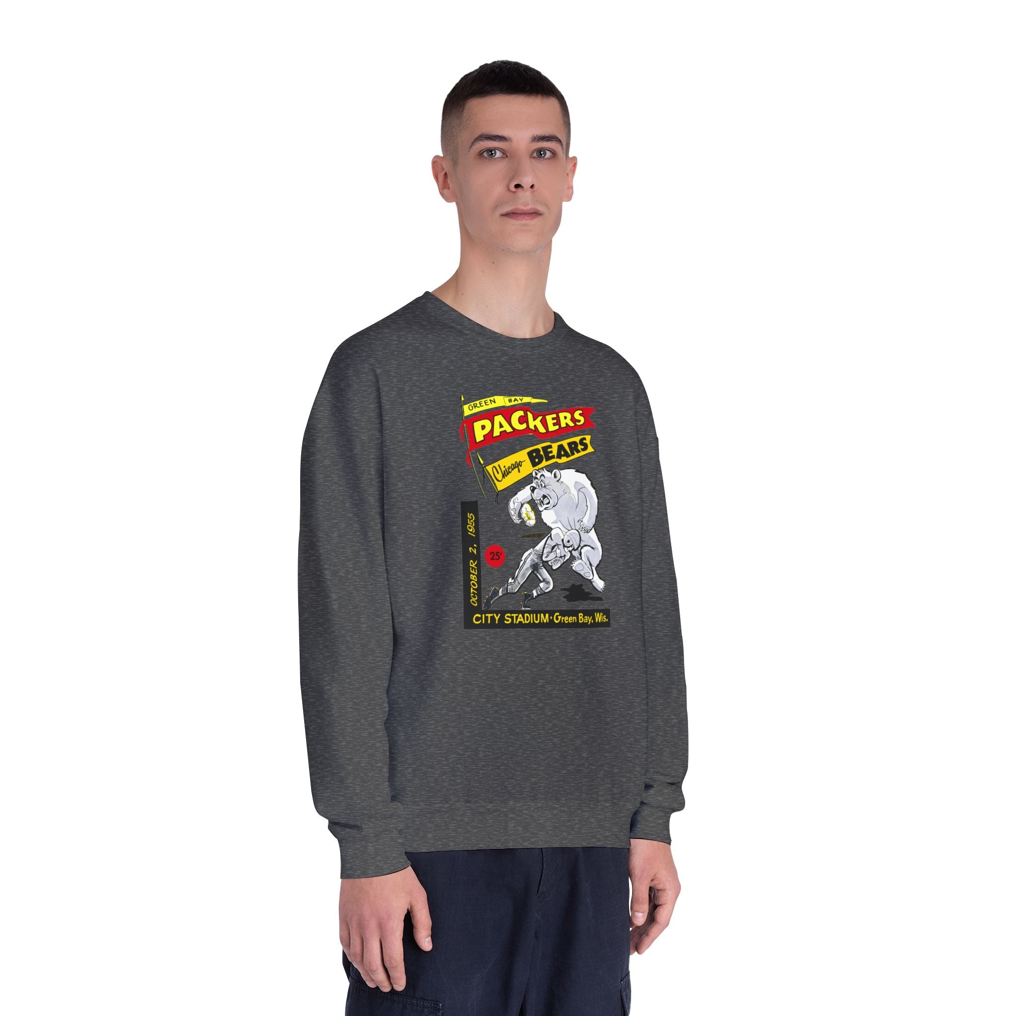 1955 Vintage Bears - Packers Football -  NuBlend® Crewneck Sweatshirt