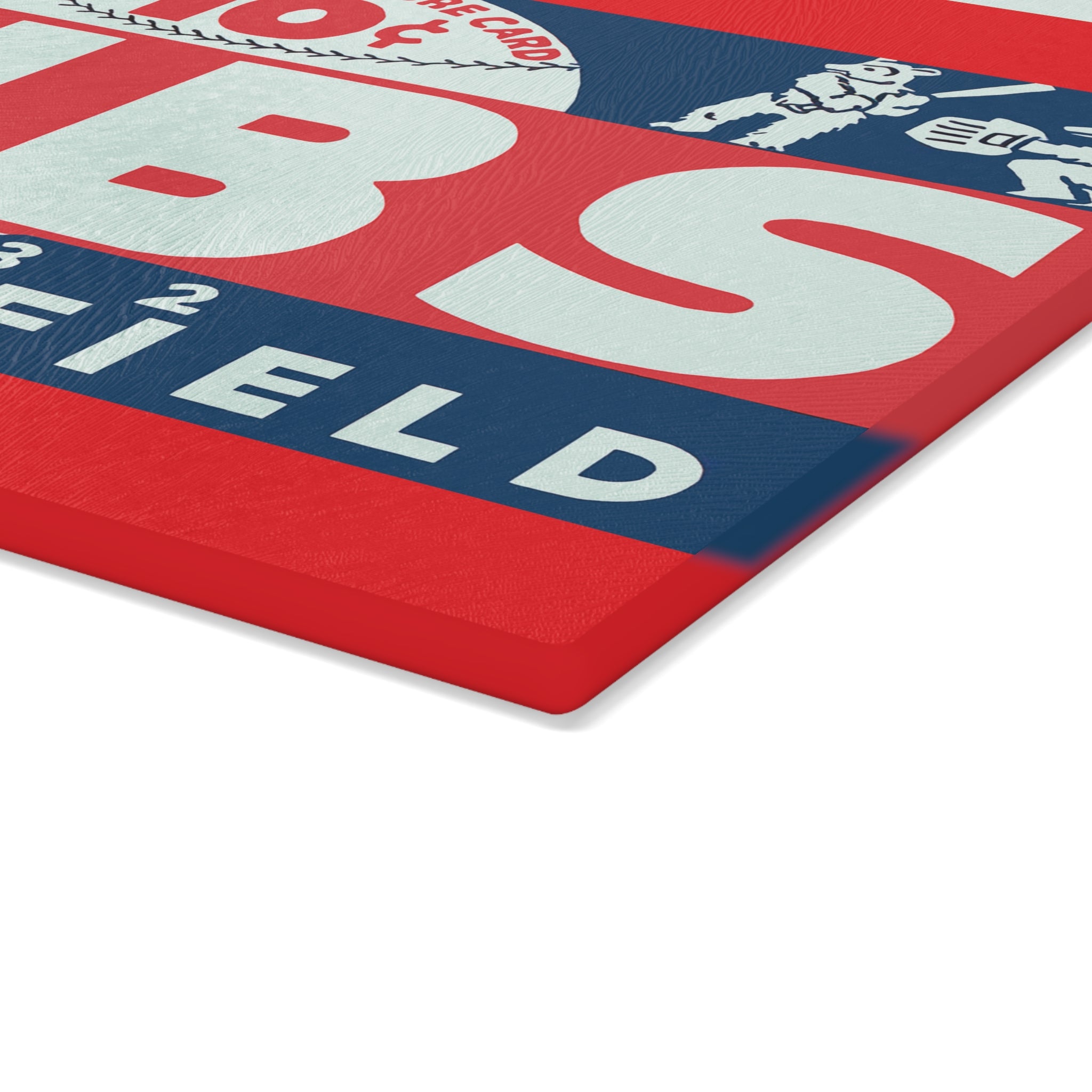 1932 Vintage Chicago Cubs Wrigley Field Scorecard Cover - Glass Cutting Board