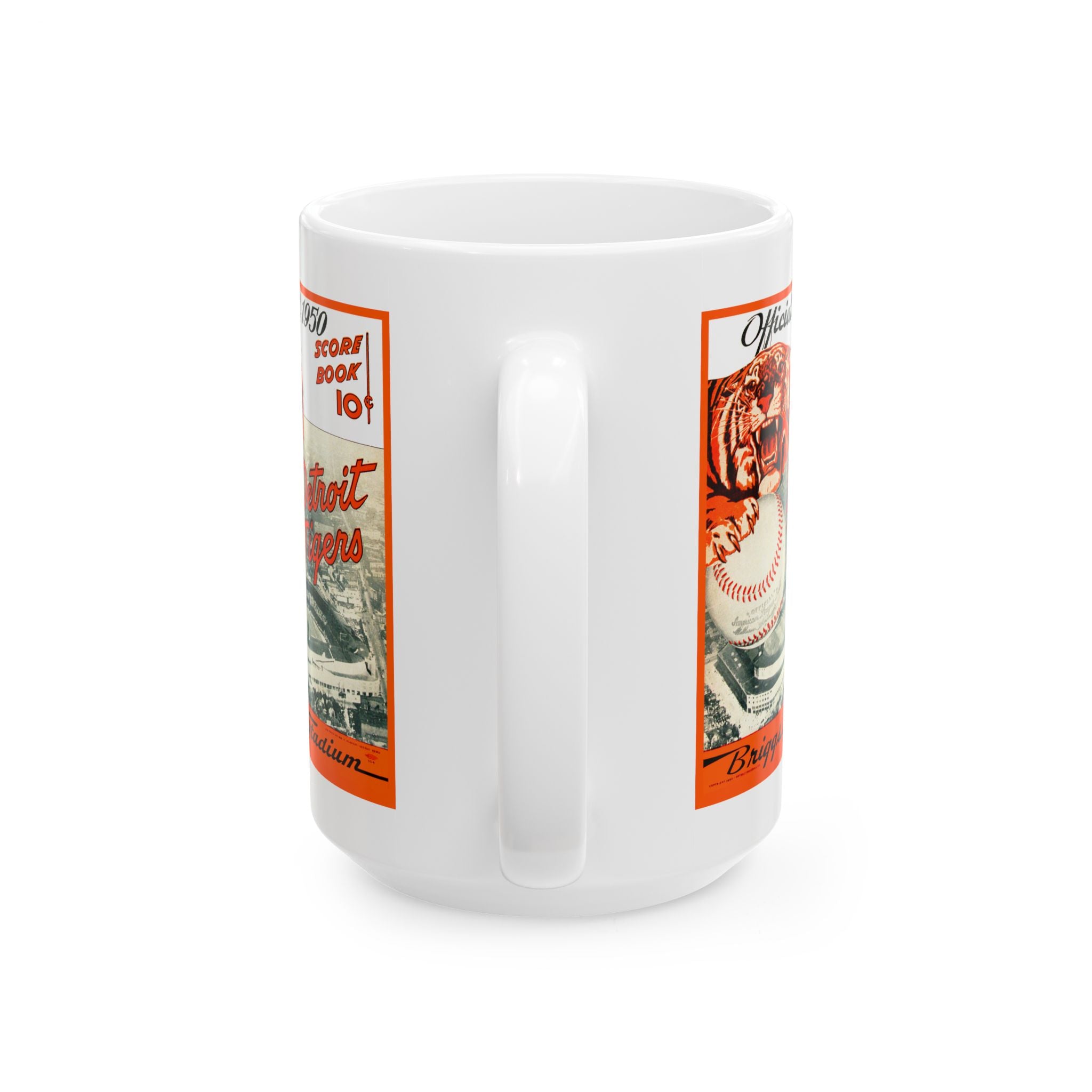 Detroit Tigers Baseball Ceramic Mug, Vintage Sports Fan Cup, Coffee Tea Mug, Gift for Baseball Lover, Retro Sports Memorabilia, Father's Day