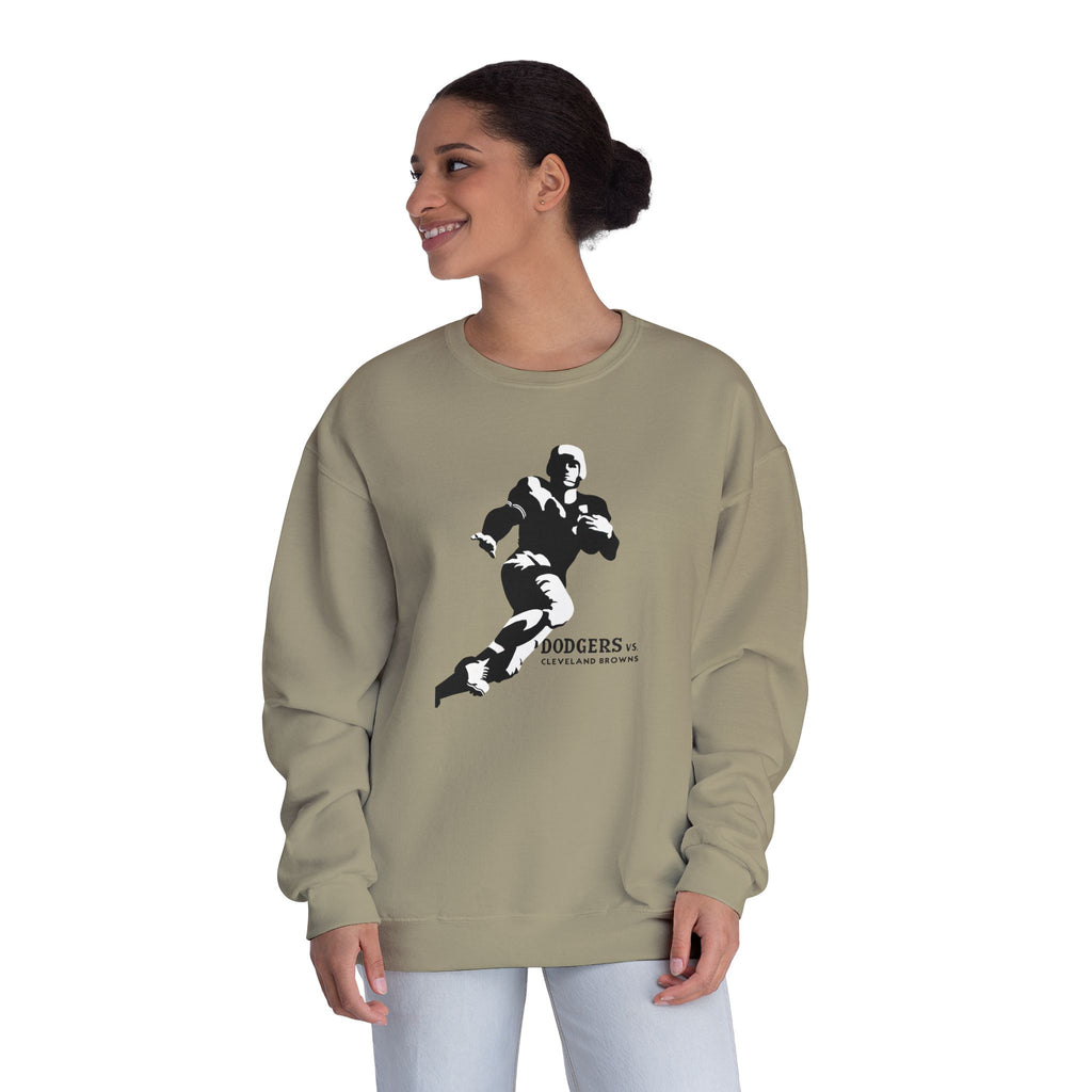 1947 Vintage Brooklyn Dodgers - Cleveland Browns Football  - NuBlend® Crewneck Sweatshirt