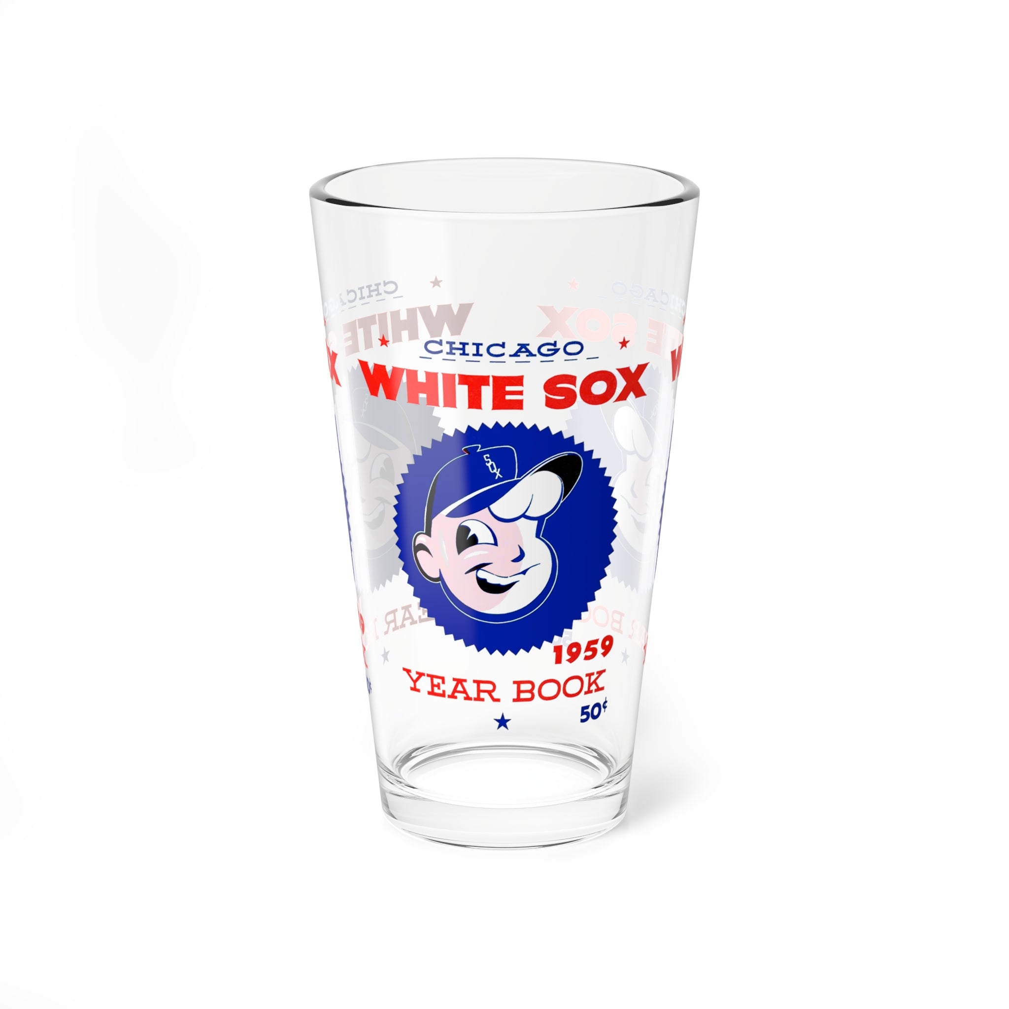 1959 Vintage Chicago White Sox Baseball Yearbook Cover -  Pint Glass, 16oz