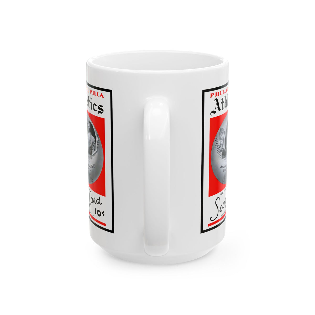 1938 Philadelphia Athletics Vintage Score Card Ceramic Mug (11oz/15oz)