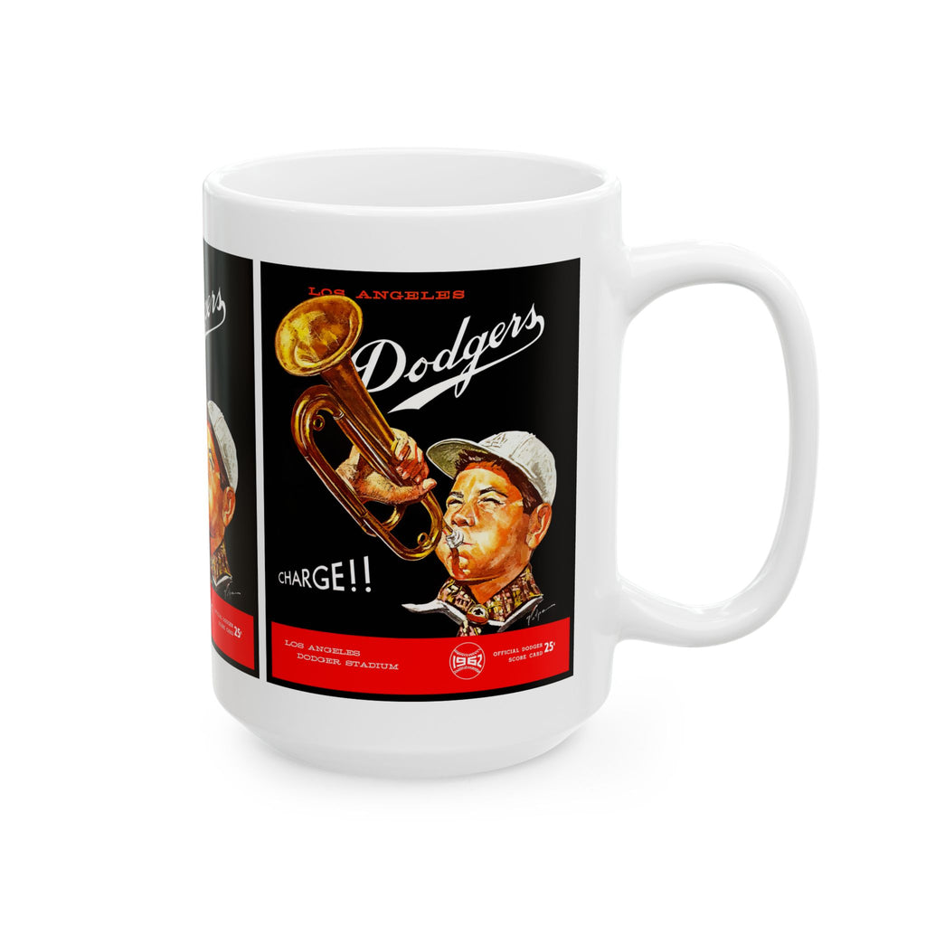 Vintage Ceramic Mug, 1962 Baseball Dodgers, Sports Fan Gift, Retro Coffee Cup, Baseball Lover Gift, Baseball Memorabilia, LA Dodgers Mug,