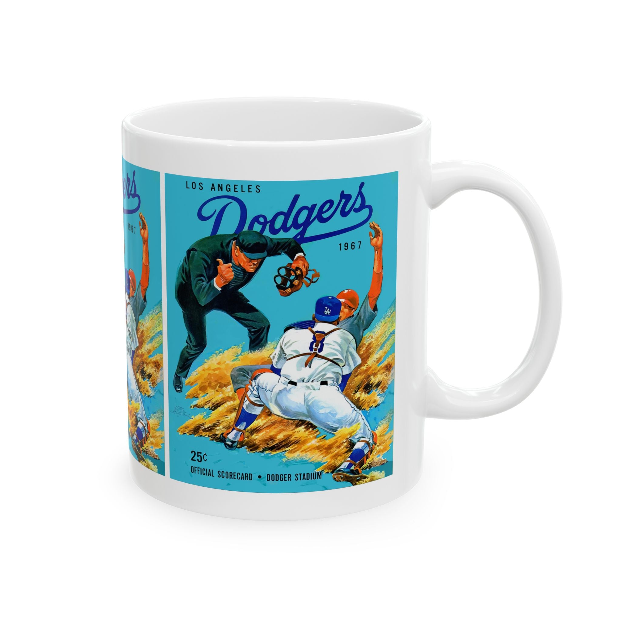 Baseball Mug, 1967 Dodgers Los Angeles, Sports Fan Gift, Baseball Lover Cup, Ceramic Mug, 11oz, 15oz