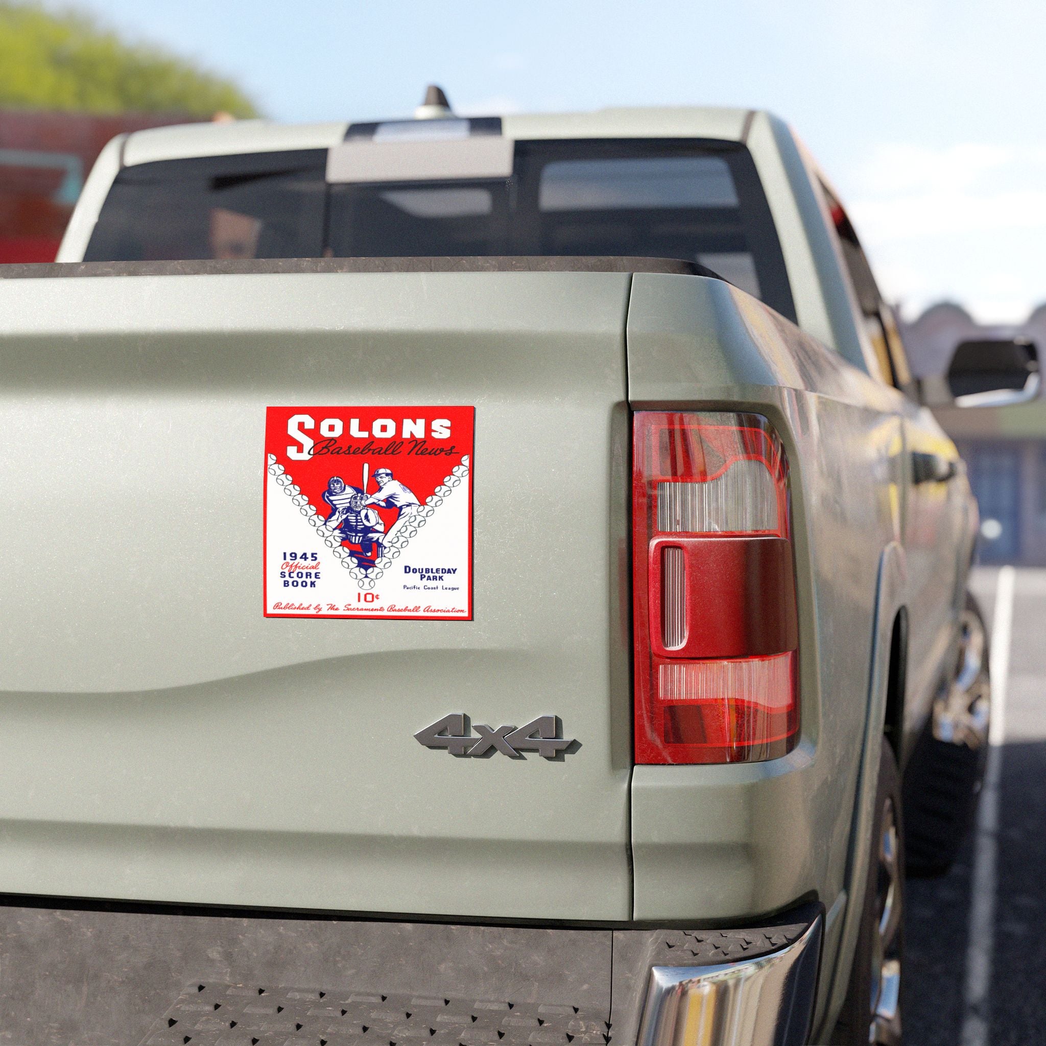 1945 Sacramento Solons Baseball Car Magnet