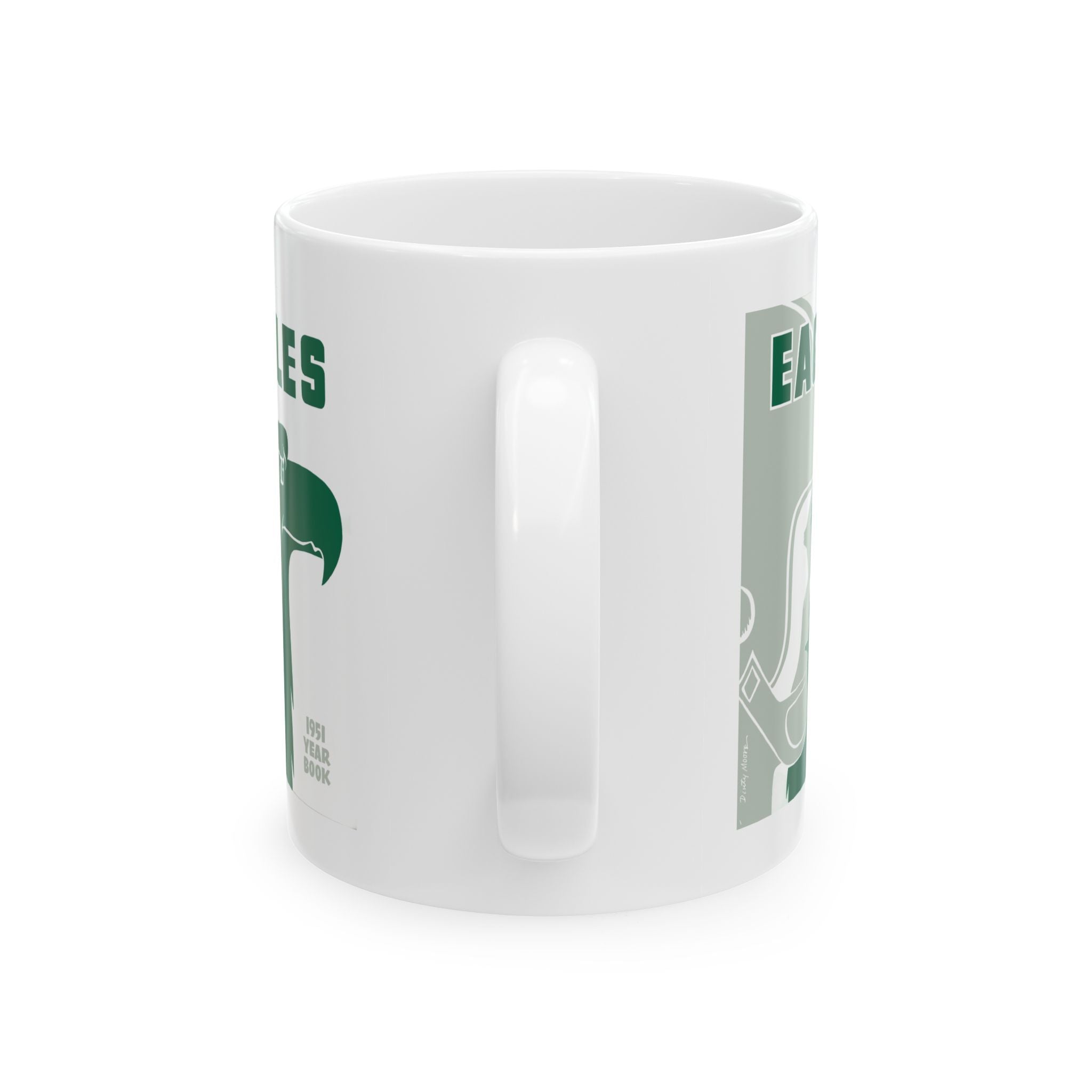 1951 Vintage Philadelphia Eagles Football Yearbook Cover - Ceramic Mug, 11oz