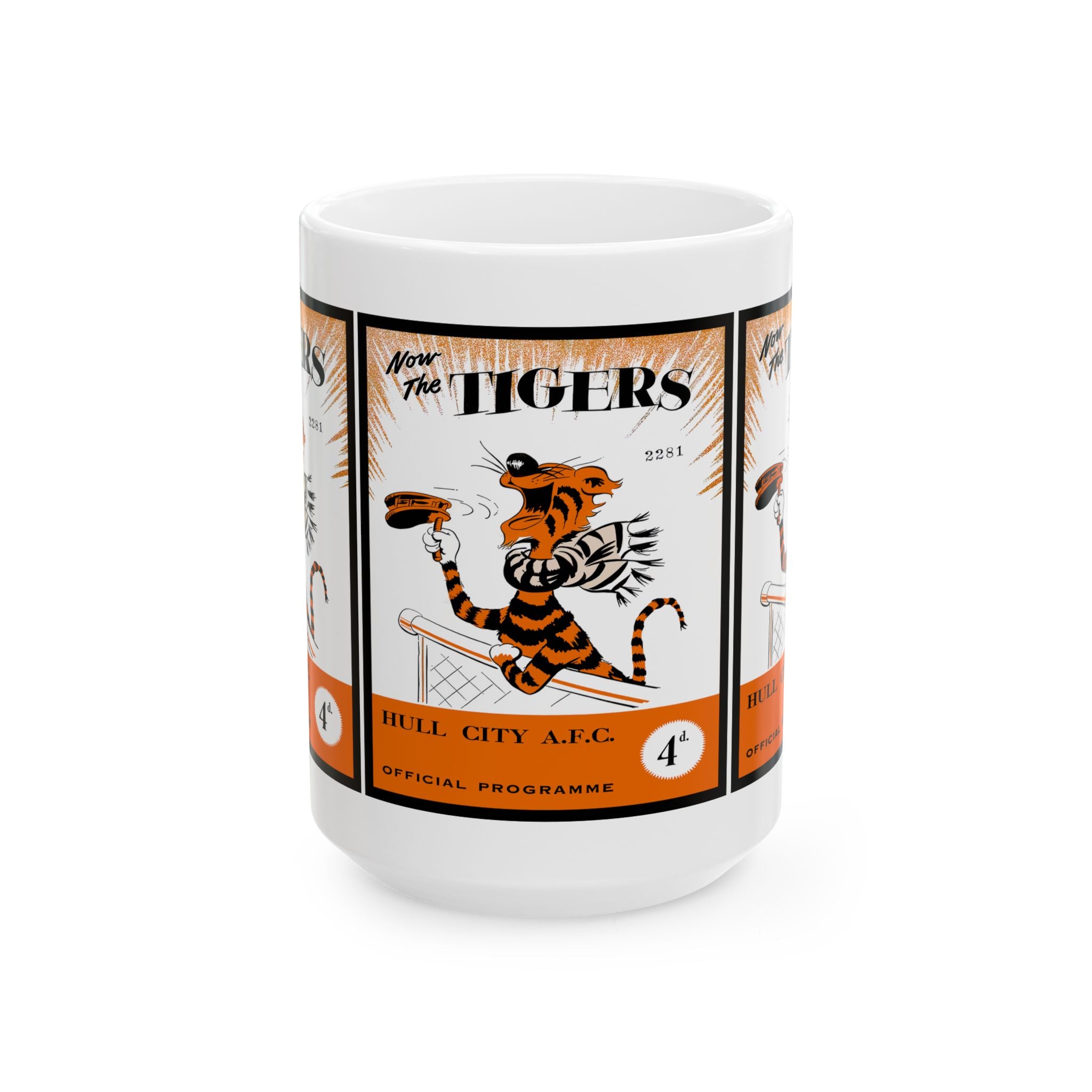 Vintage Hull City Football Club Ceramic Mug, 1956 English Football Fan Gift, Soccer Team Memorabilia, Sports Lover Present, Football Fanatic