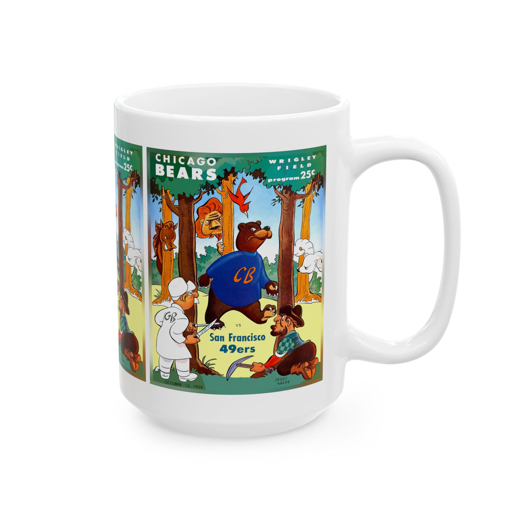 1958 Football Bears vs 49ers Ceramic Mug 11 oz, 15 oz