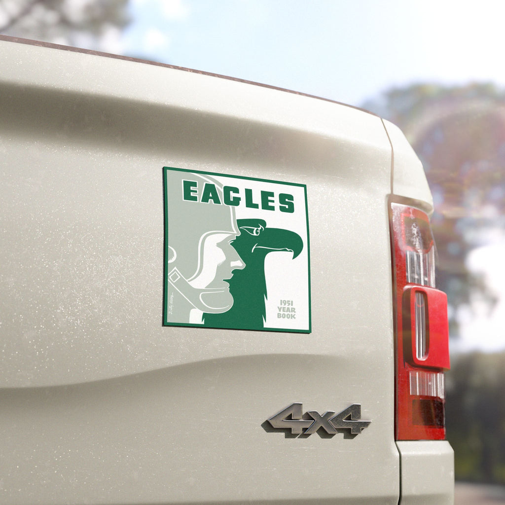 Vintage Car Magnet 1951 Football Philadelphia Eagles Yearbook, Sports Memorabilia Magnet, Retro Football Magnet, Football Fan Gift, Unique