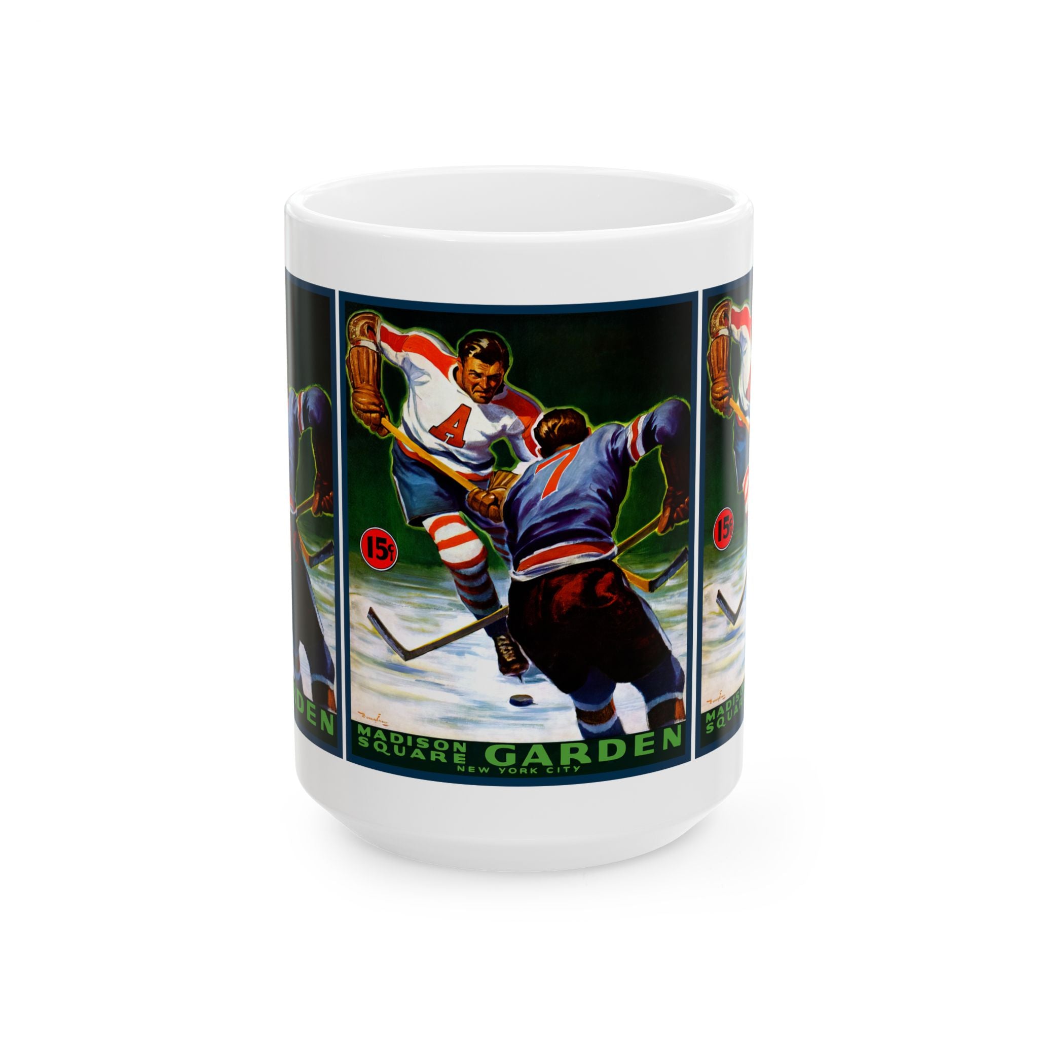 Hockey Ceramic Mug, 1941 - 1942 Brooklyn Americans, Sports Fan Cup, Hockey Lover Gift, Team Tea Cup