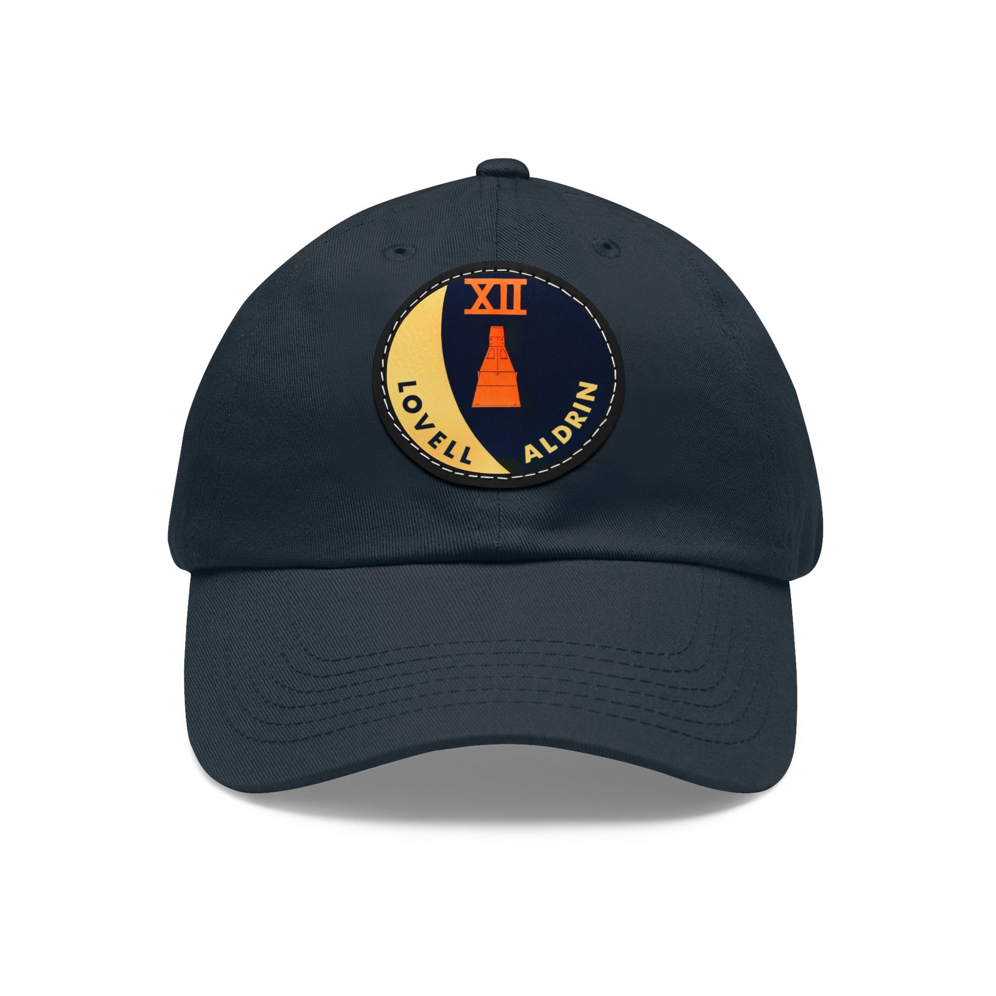 NASA Gemini 12 - Flight Patch - Dad Hat with Leather Patch (Round)