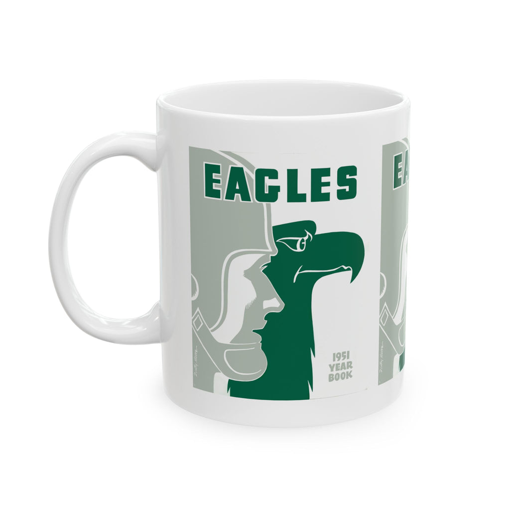 1951 Vintage Philadelphia Eagles Football Yearbook Cover - Ceramic Mug, 11oz