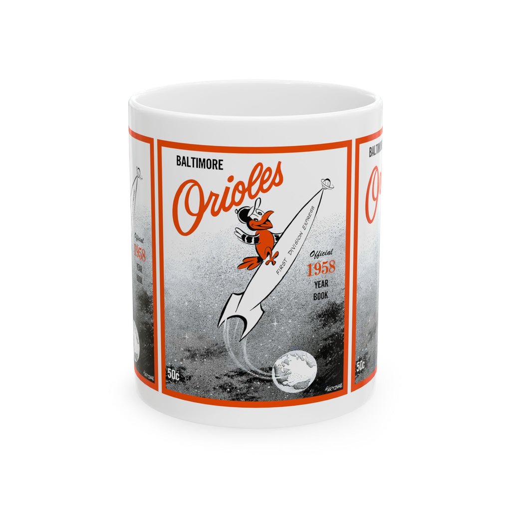 Baseball Ceramic Mug, 1958 Baltimore Baseball Decor, Sports Fan Gift, Coffee Cup, Tea Mug, Home Kitchen Decor, Baseball Lover Gift