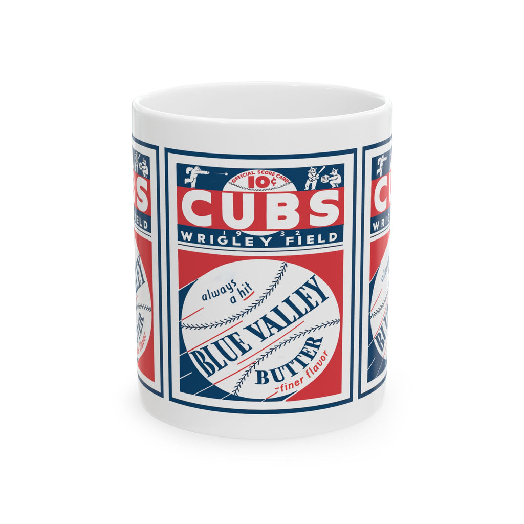 1932 Cubs Wrigley Field Vintage Baseball Ceramic Mug (11oz, 15oz)