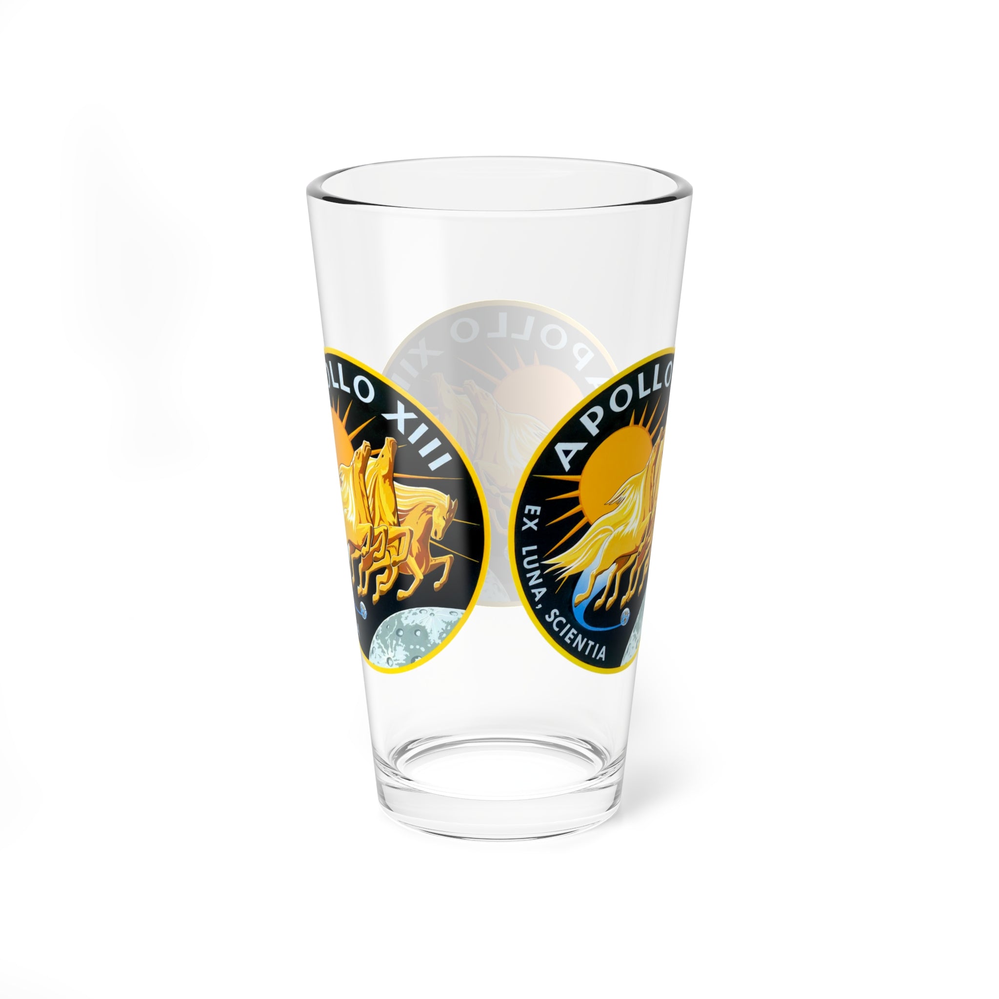 NASA Apollo 13 - Flight Patch -  Pint Glass, 16oz