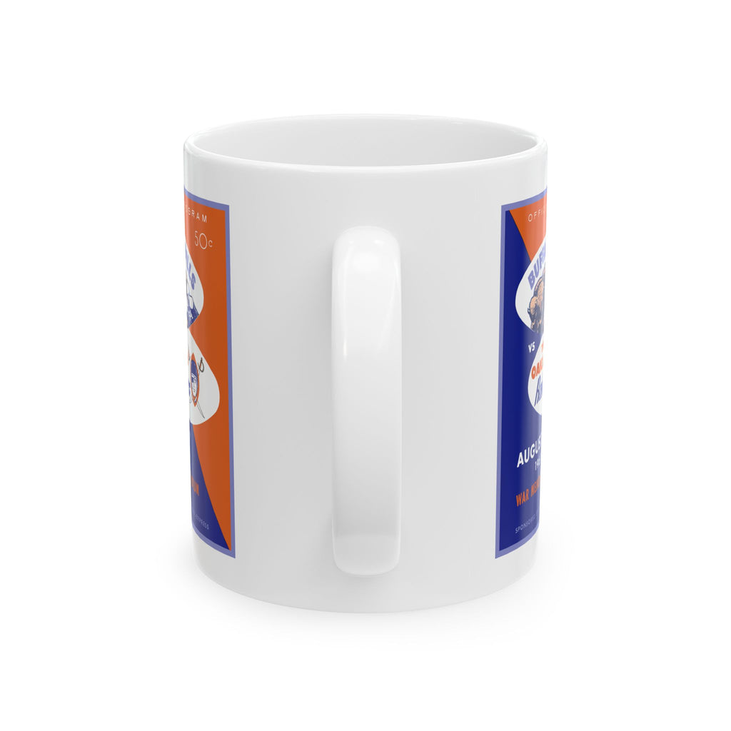 1960 Football Buffalo-Oakland Mug | Vintage Ceramic Coffee Cup 11 oz, 15 oz