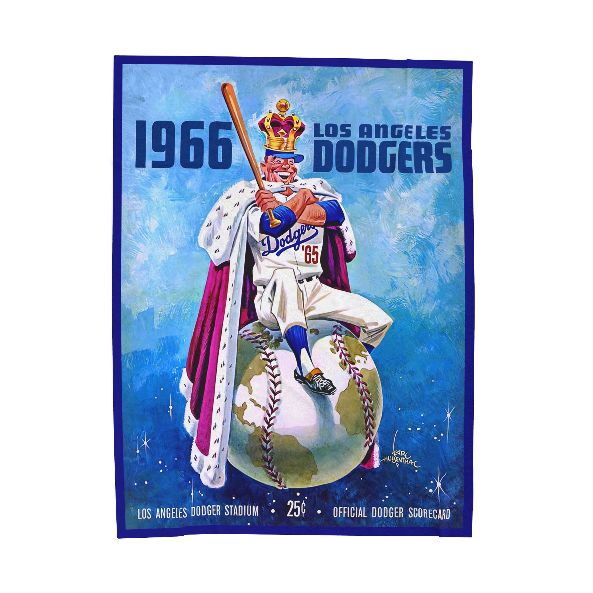 Throw Blanket, 1966 Dodgers Baseball World Champions - Gift for Dodgers Fans, Sports Blanket, Baseball Throw, Vintage Baseball Decor, Cozy