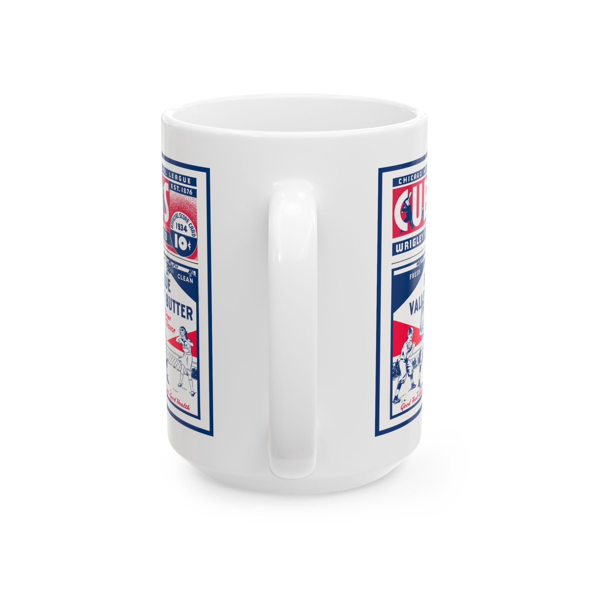 Vintage 1934 Baseball Chicago Cubs Ceramic Mug, Baseball Fan Gift, Sports Memorabilia, Baseball Lover Mug, Father's Day Gift