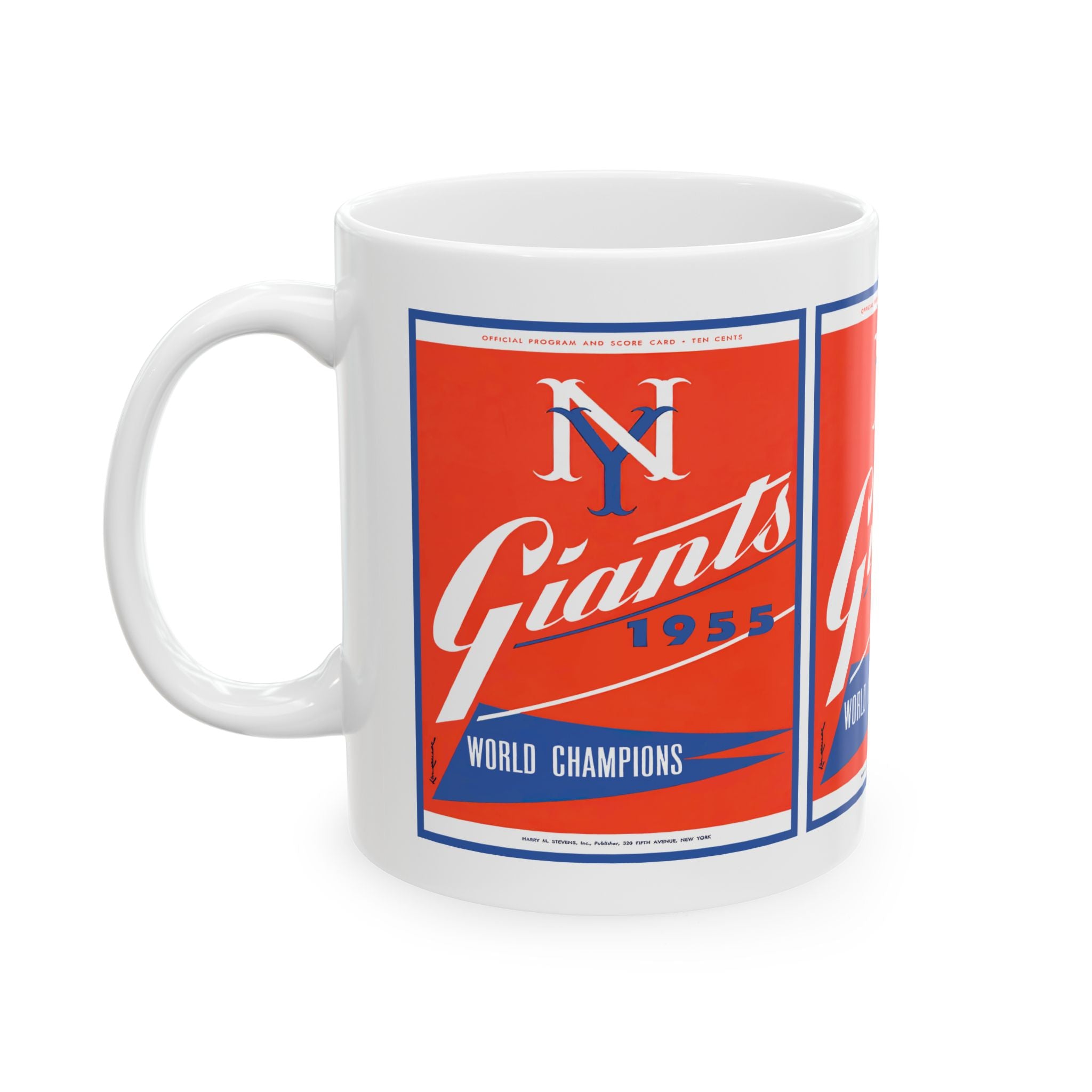 Coffee Mug, 1955 Baseball New York Giants Fan, Baseball Lover Gift, Sports Fan Cup, Ceramic Mug 11oz 15oz
