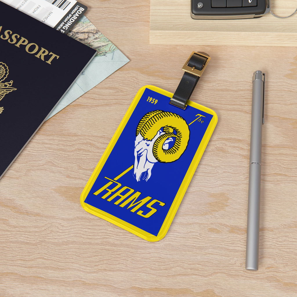 1959 Football Rams Luggage Tag | Vintage Football