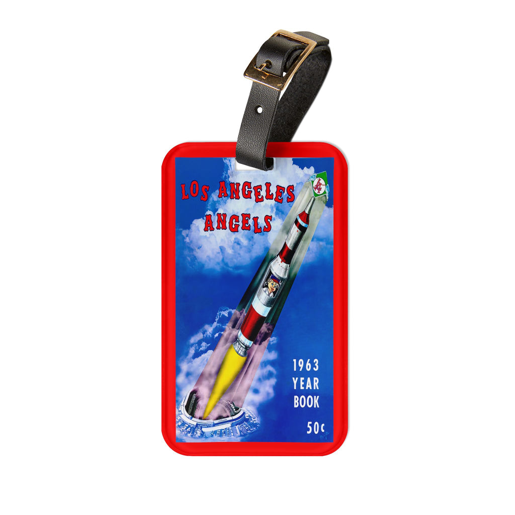 1963 Baseball Los Angeles Luggage Tag | Vintage Baseball Travel ID