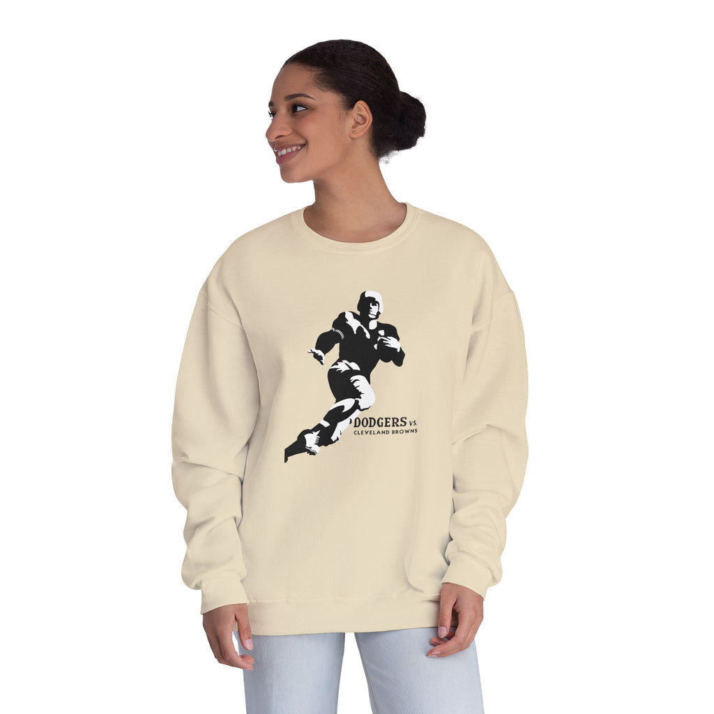 1947 Vintage Brooklyn Dodgers - Cleveland Browns Football  - NuBlend® Crewneck Sweatshirt