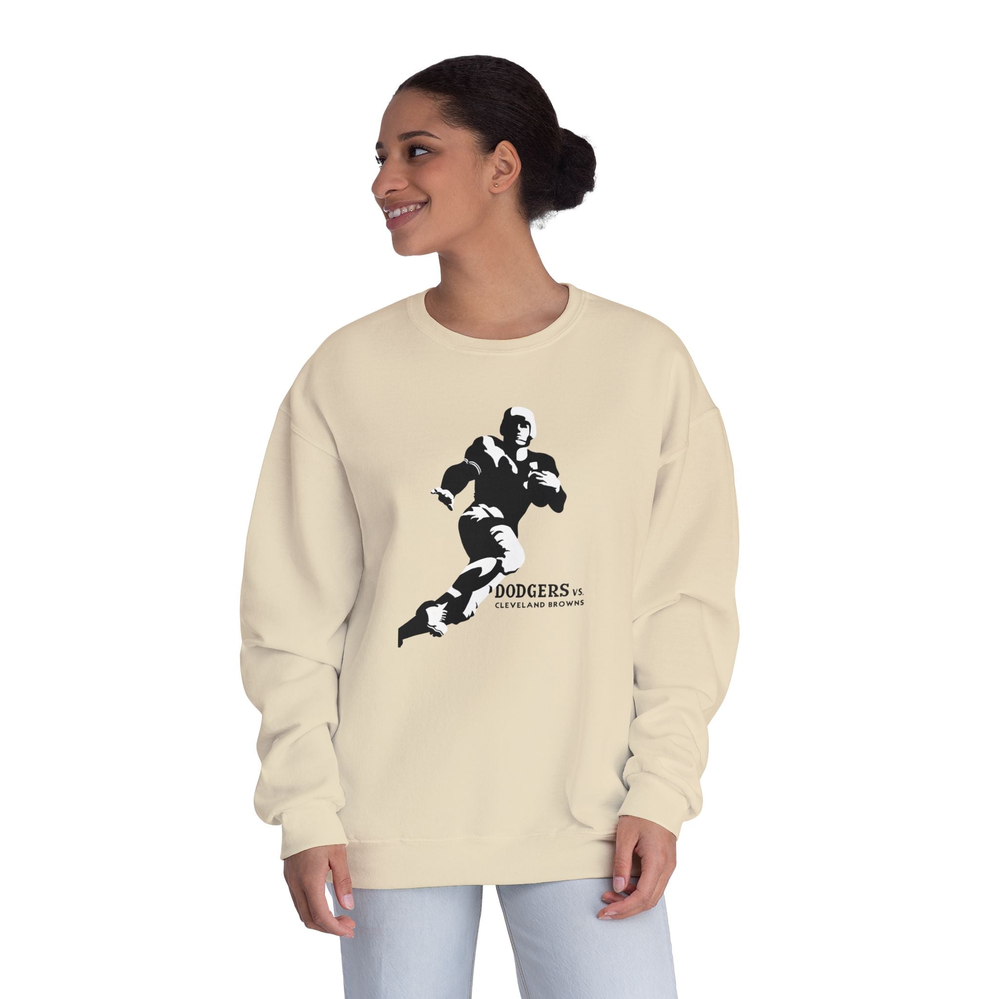 1947 Vintage Brooklyn Dodgers - Cleveland Browns Football  - NuBlend® Crewneck Sweatshirt