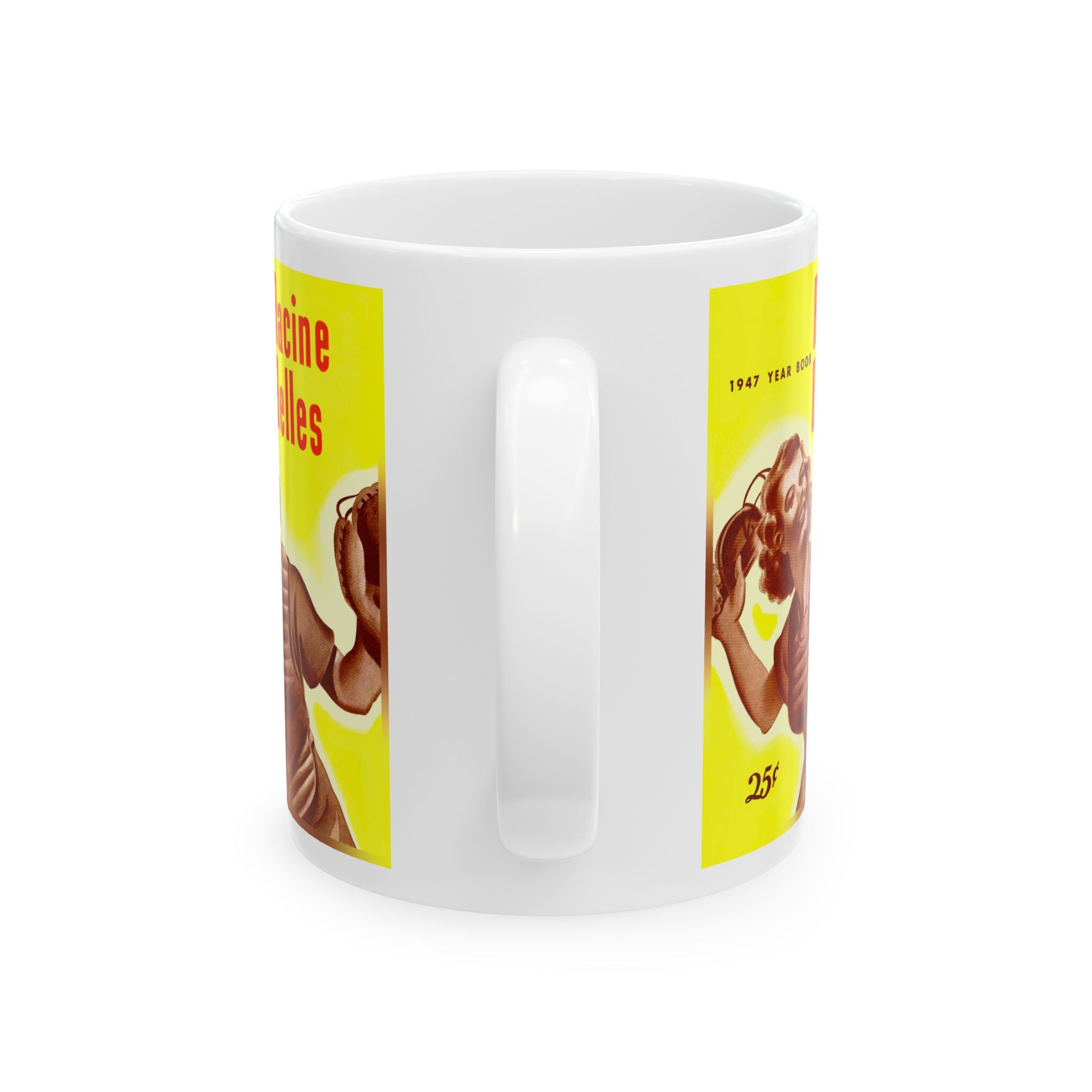 Ceramic Mug, 11oz, 15oz - Vintage 1947 Baseball Racine Belles - All-American Girls, Gift for Sports Fans, Baseball Enthusiasts, Collectors,