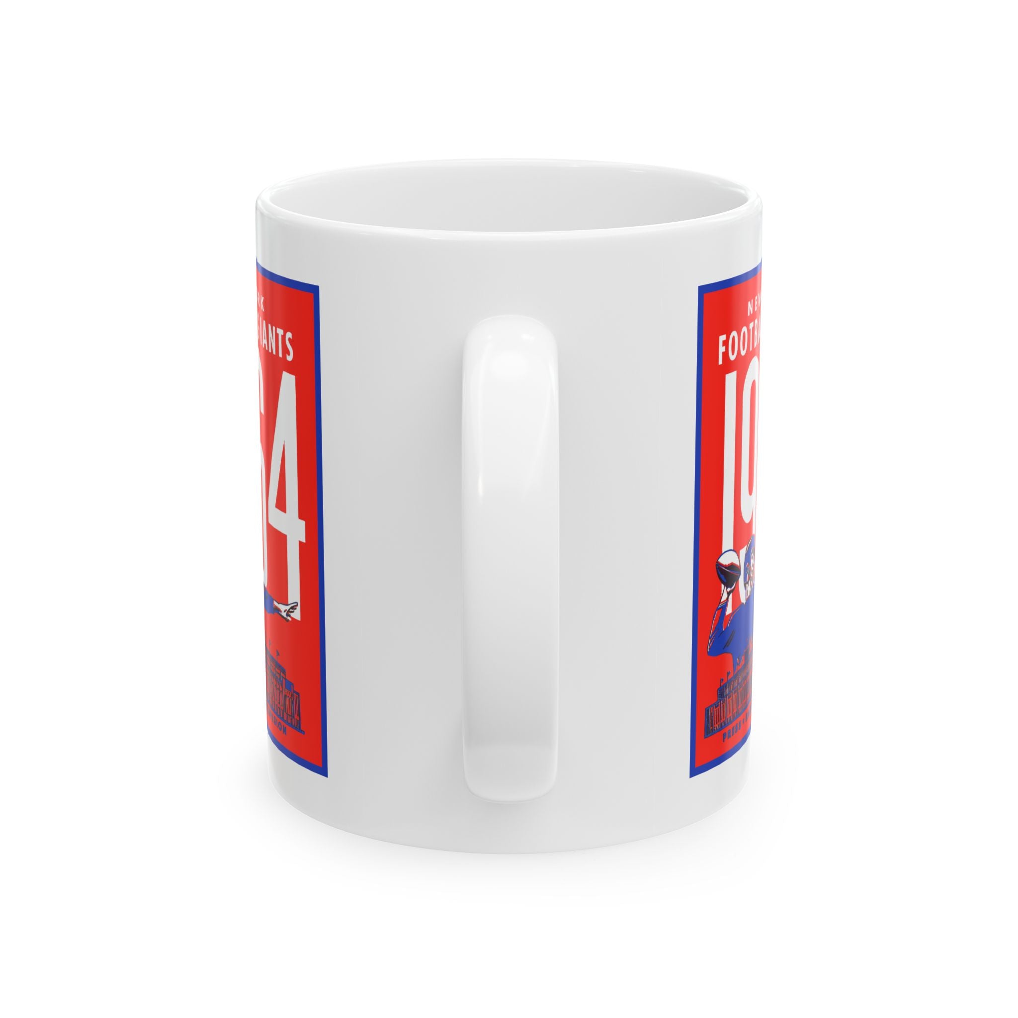 Vintage 1964 Football New York Giants Ceramic Mug, Sports Fan Gift, Coffee Cup, Team Memorabilia, Football Lover Gift, Birthday Present