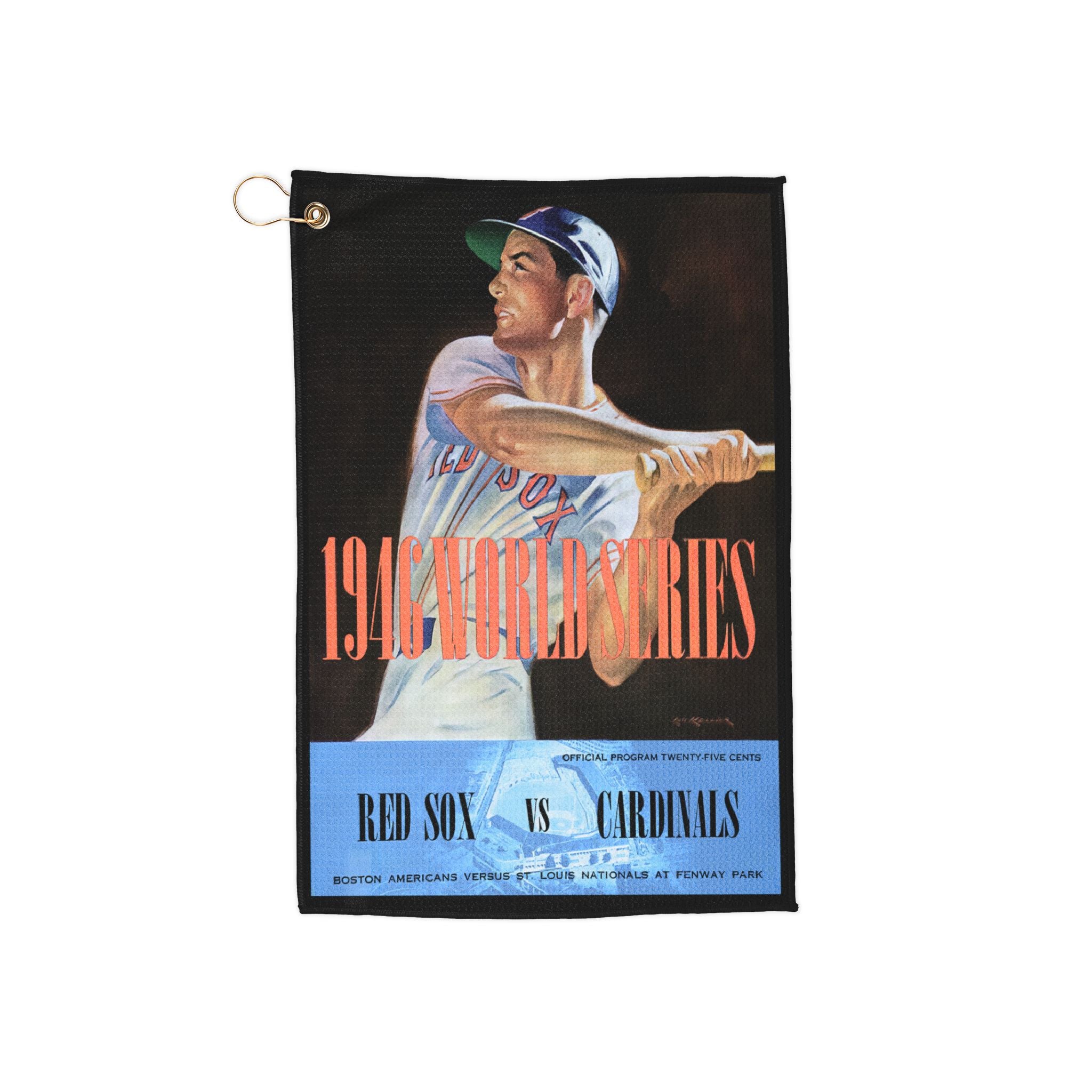 Golf Towels, 1946 Baseball World Series Red Sox-Cardinals Fan Gift, Sports Towel, Golfing Accessory, Golf Tournament Must-Have, Golf Lover