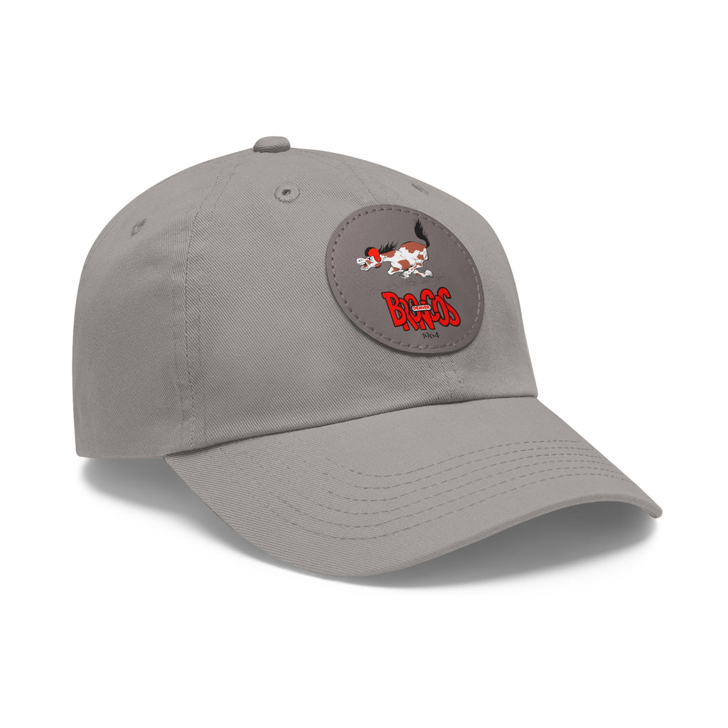 1964 Denver Broncos Football - Dad Hat with Leather Patch (Round)